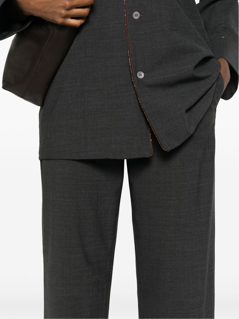 mélange-effect trousers 5