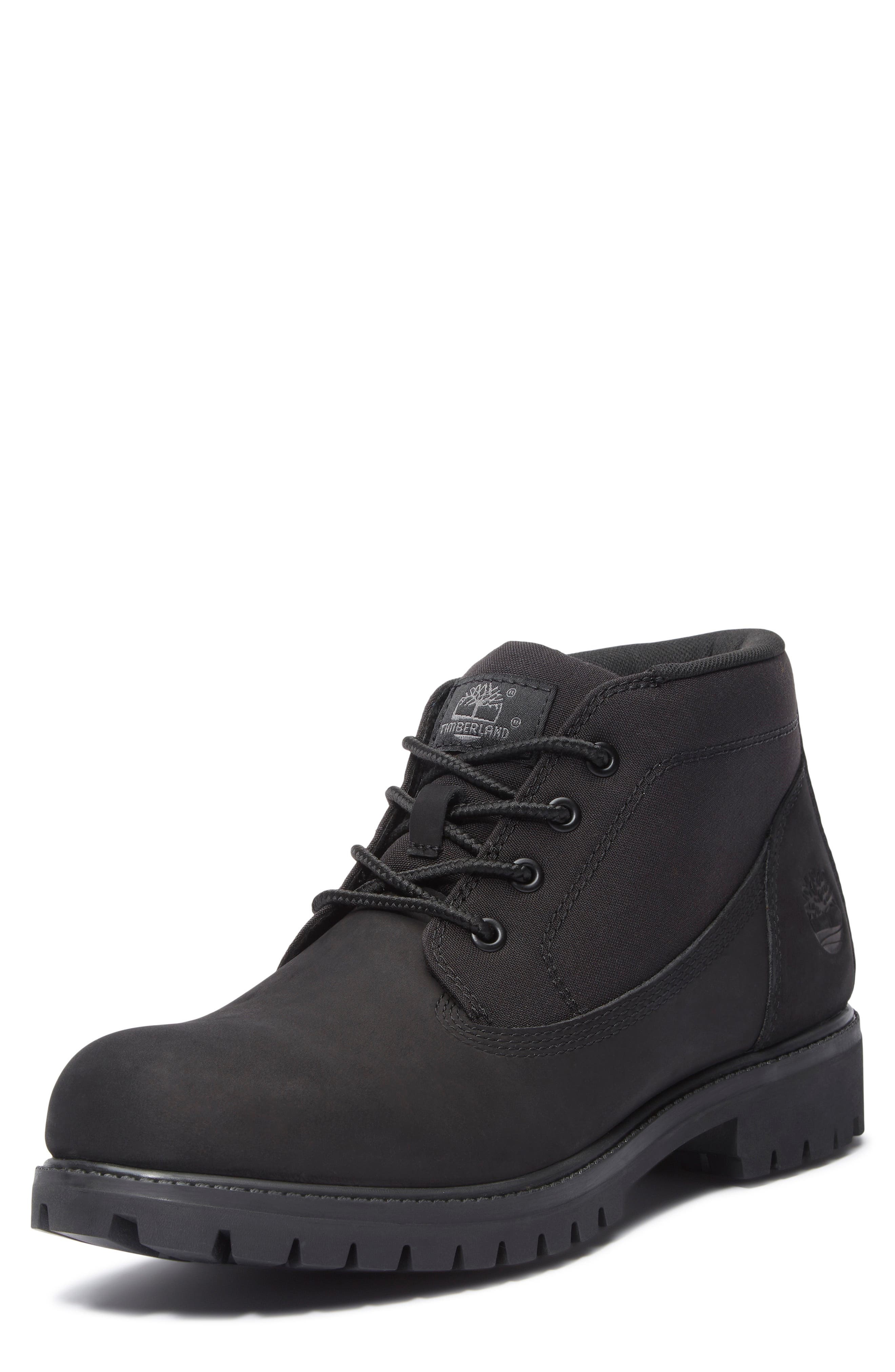 Timberland Premium Waterproof Lace-Up Chukka Boot in Black Nubuck at Nordstrom - 8