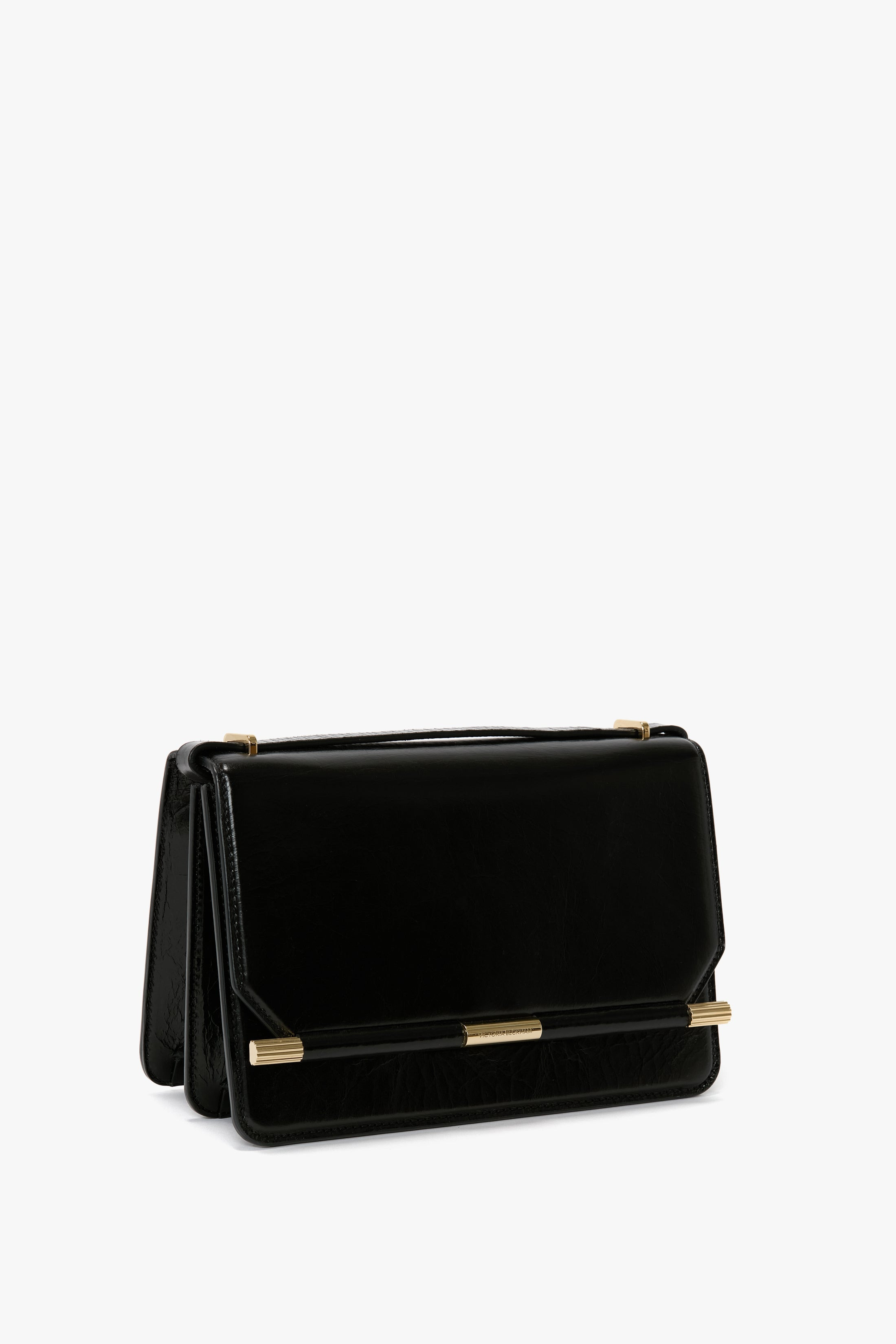 202 Crossbody Bag In Black Distressed Leather - 4