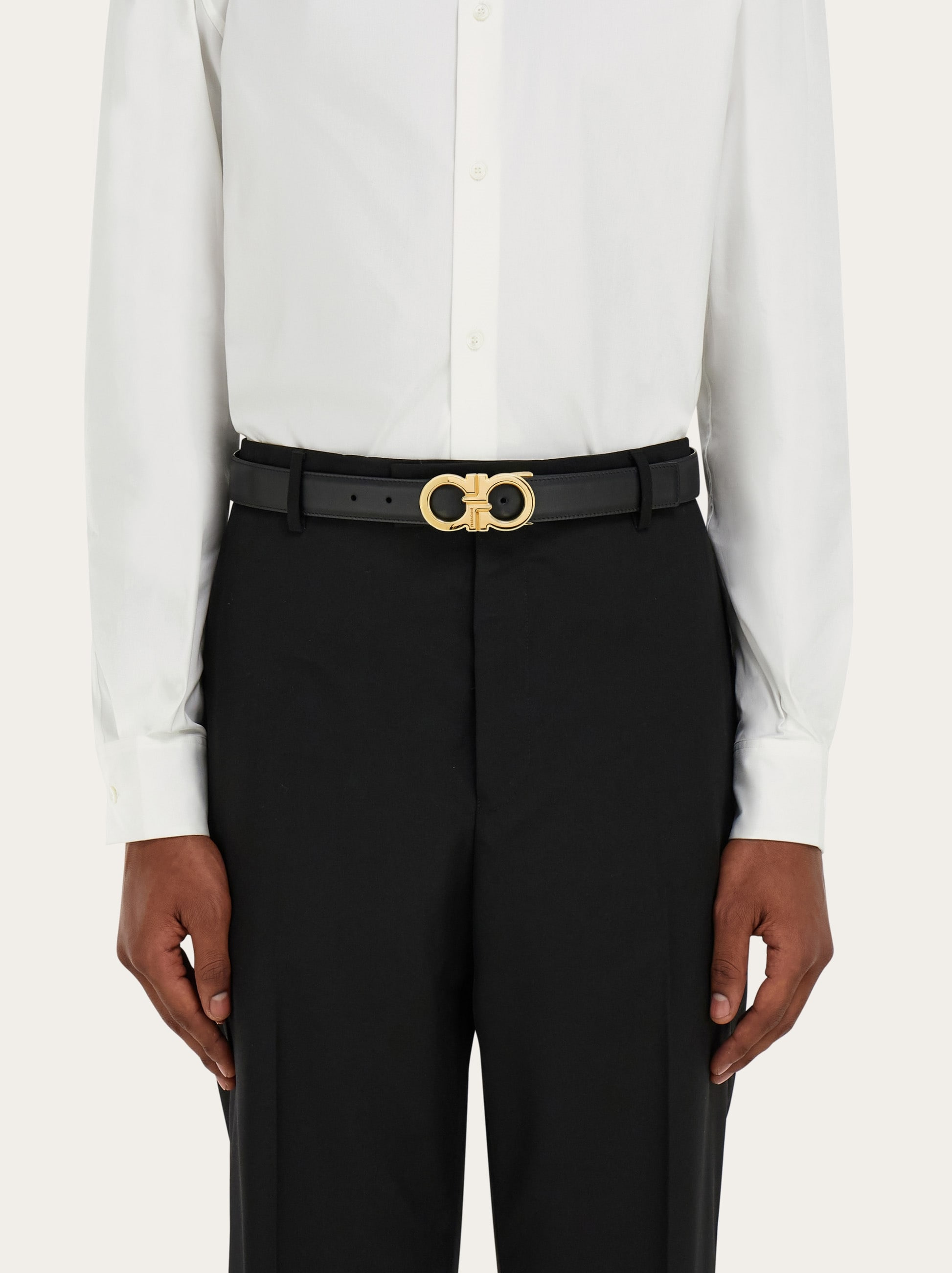Reversible and adjustable Gancini belt - 4