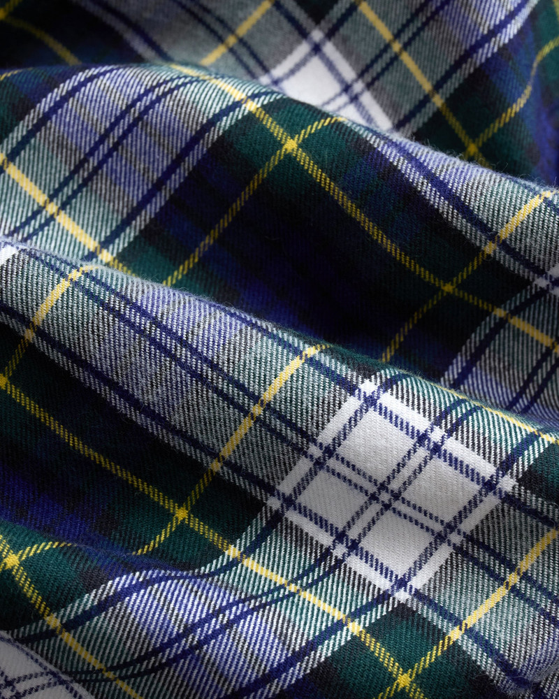 MADE-IN-USA DRESS GORDON TARTAN FLANNEL SPORT SHIRT - CLASSIC FIT 5