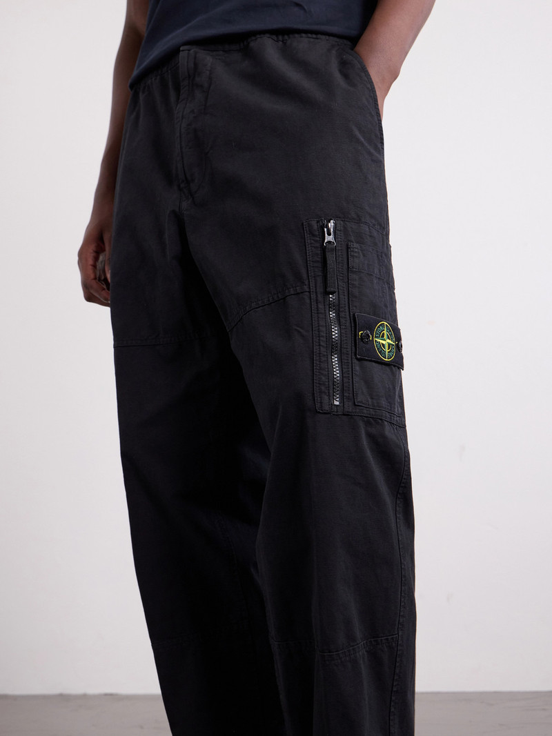 Wide-Leg Cotton Ripstop Cargo Trousers 5