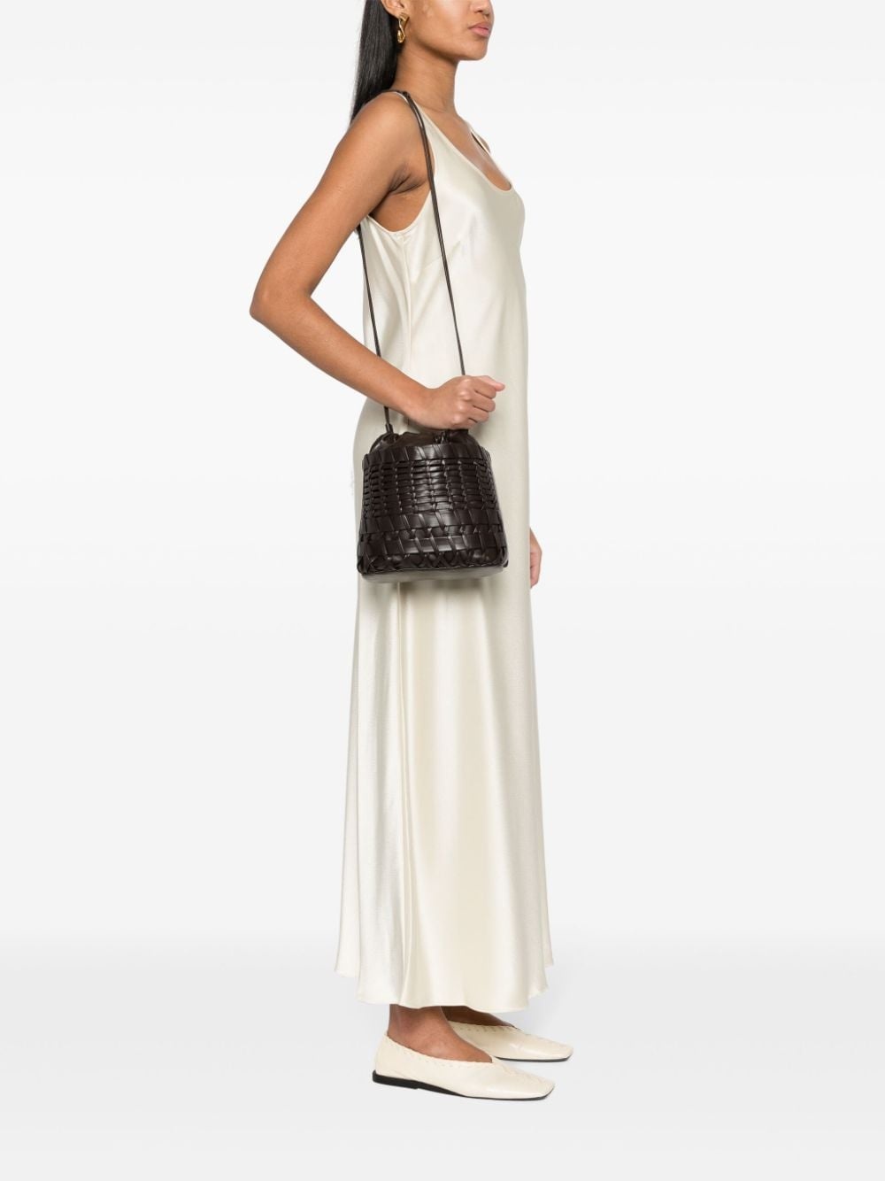 Trena leather bucket bag - 3