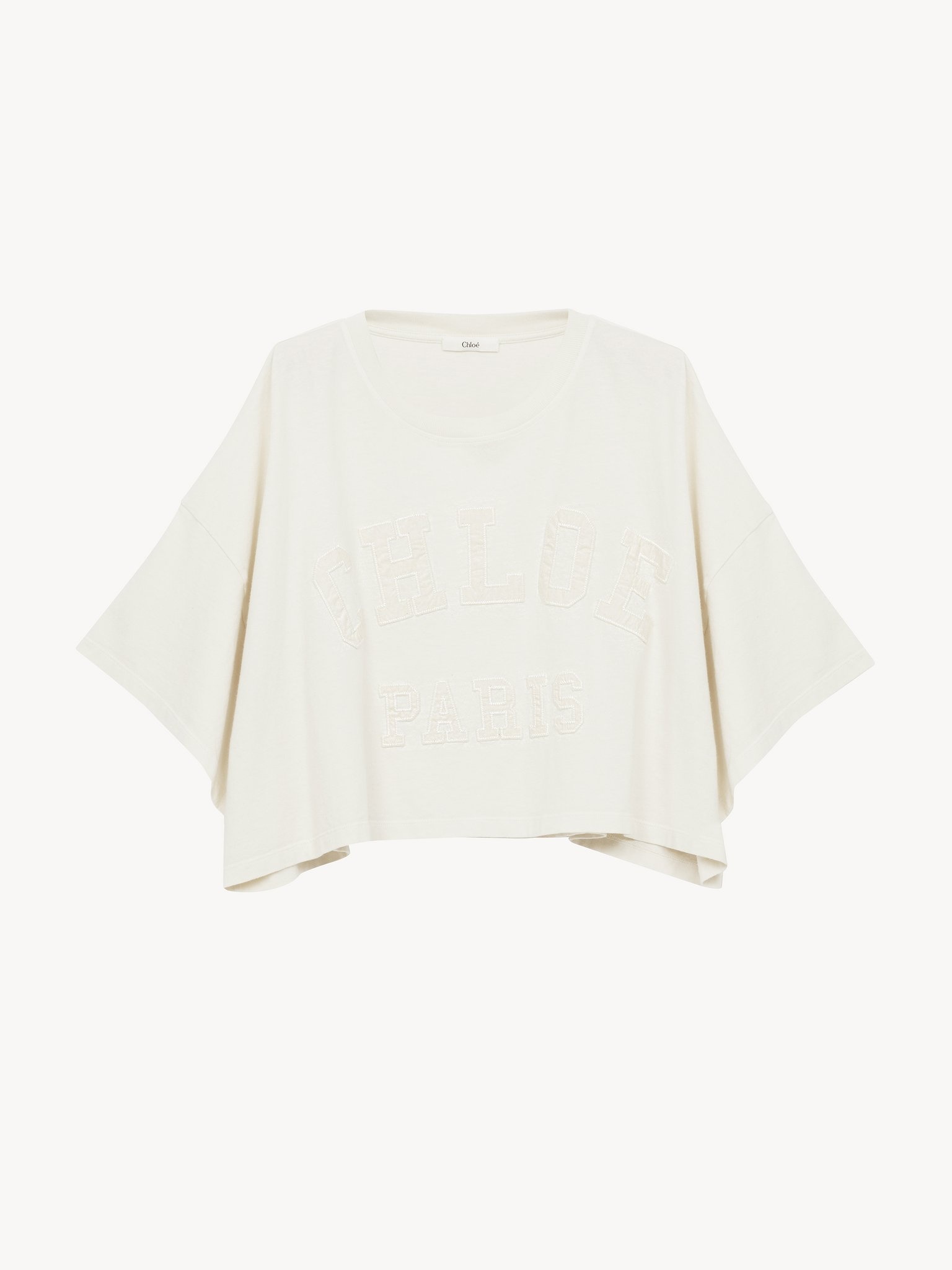 CROPPED LOGO T-SHIRT IN COTTON JERSEY - 2