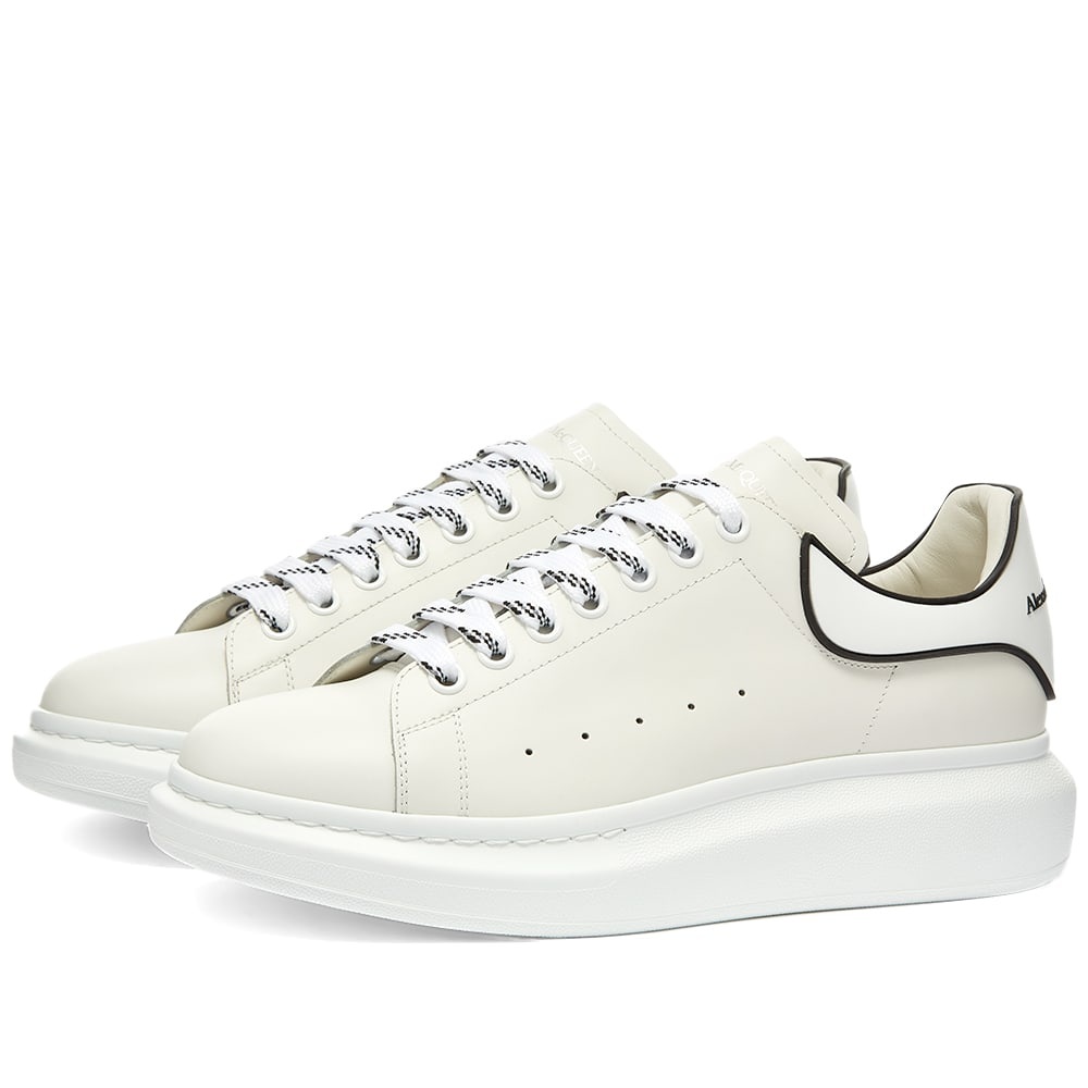 Alexander McQueen Rubber Patch Heel Tab Wedge Sole Sneaker - 1