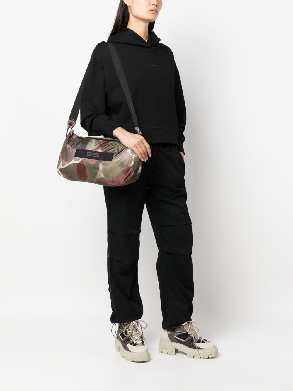 botanical-print padded jacket - 6