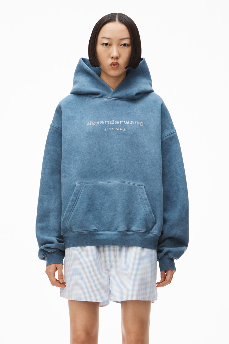 HOTFIX LOGO HOODIE IN CONDENSED FLEECE 3