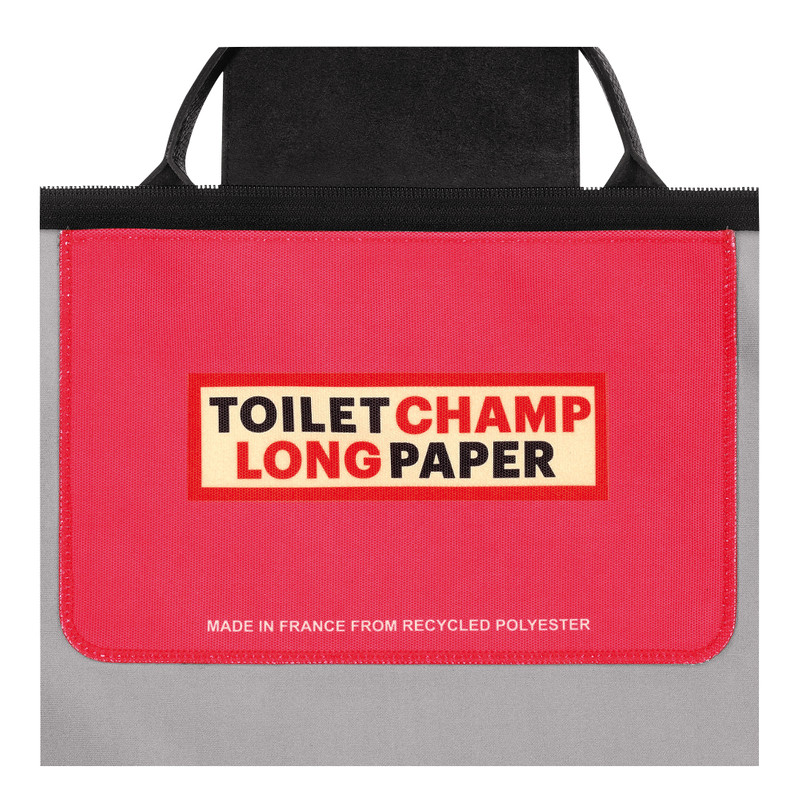 Longchamp x ToiletPaper S Travel bag Red - Canvas 5
