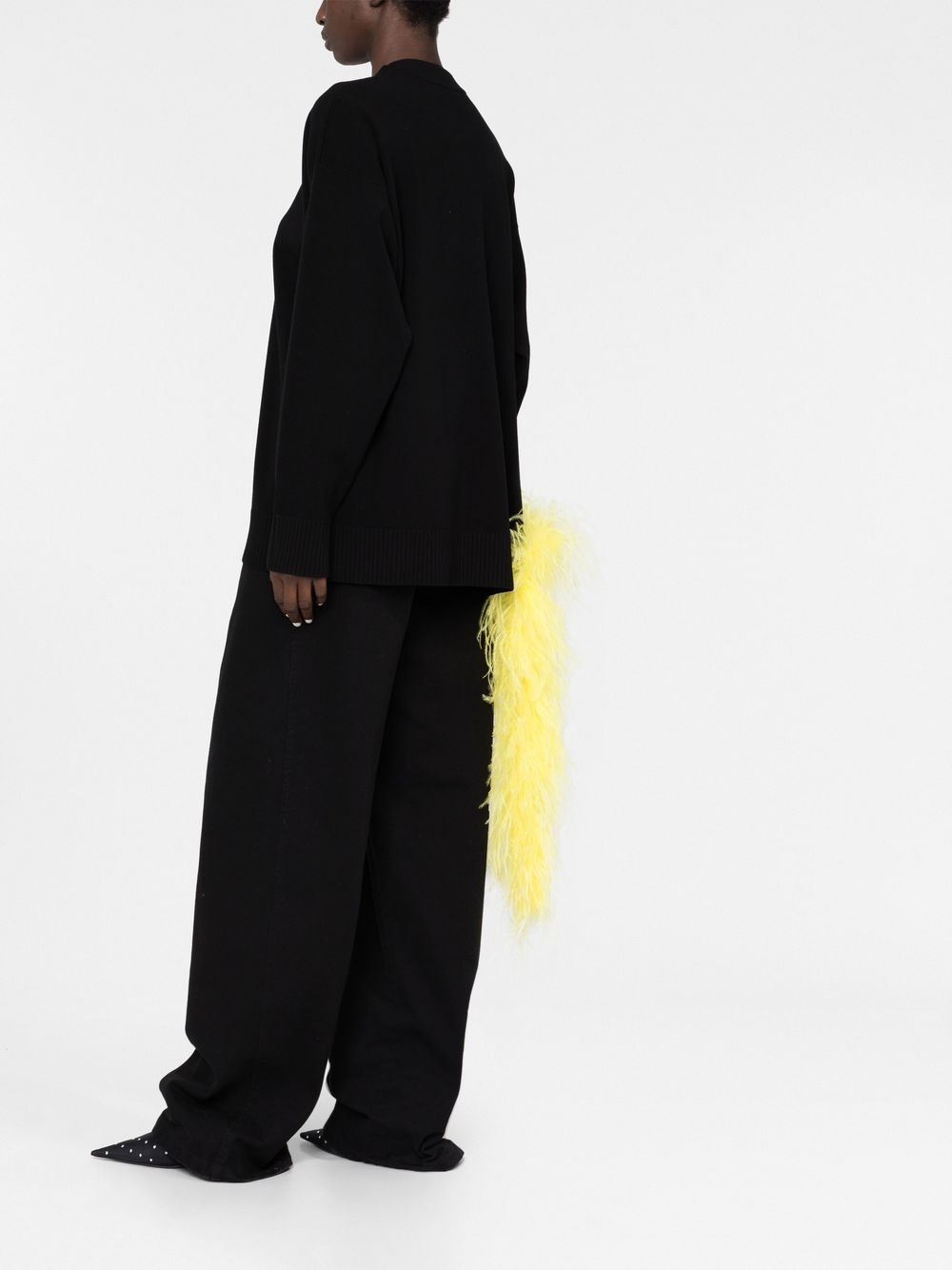 Blanche feather-detail jumper - 6