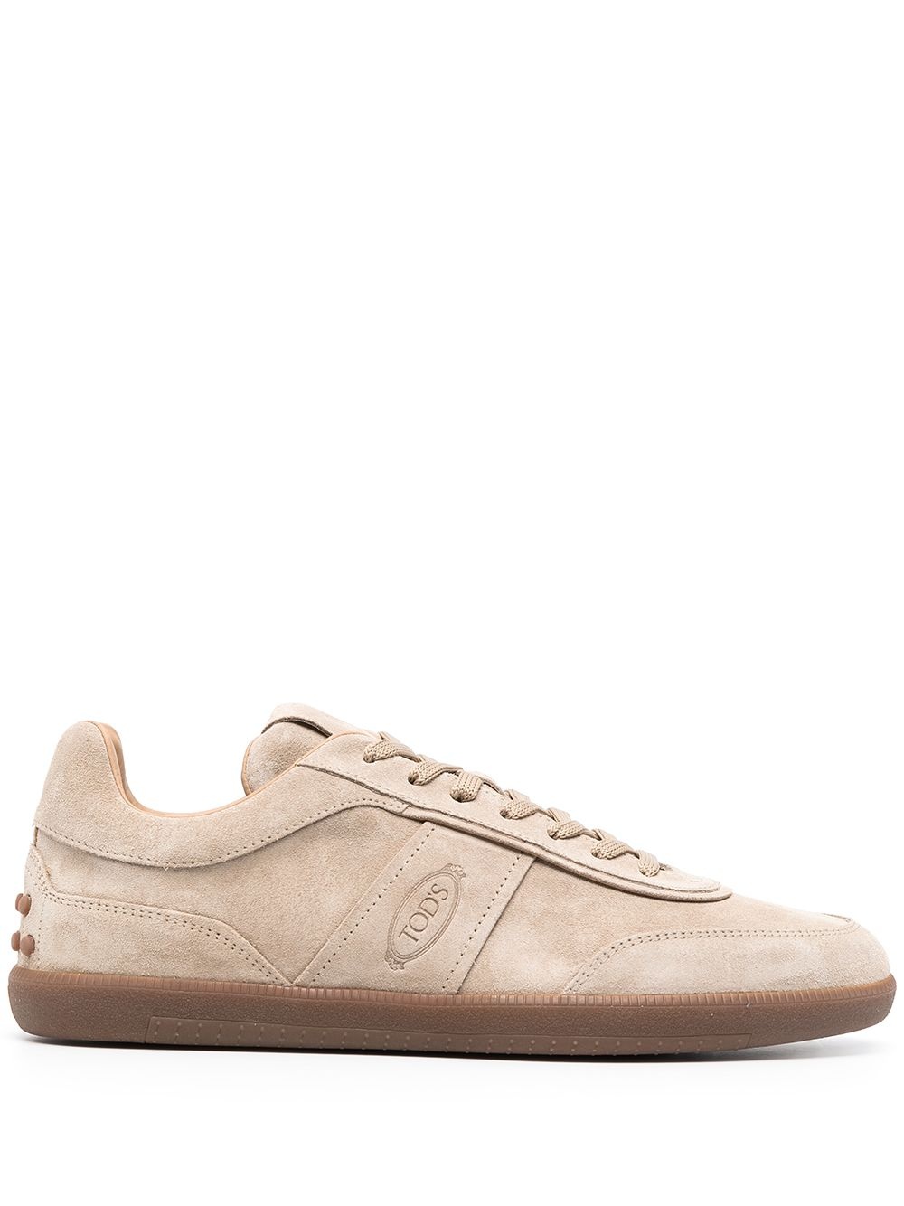 low-top panelled sneakers - 1