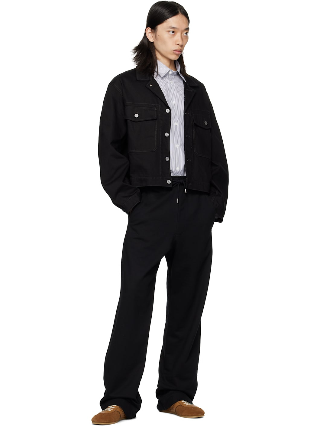 Black Cotton Sweatpants - 4