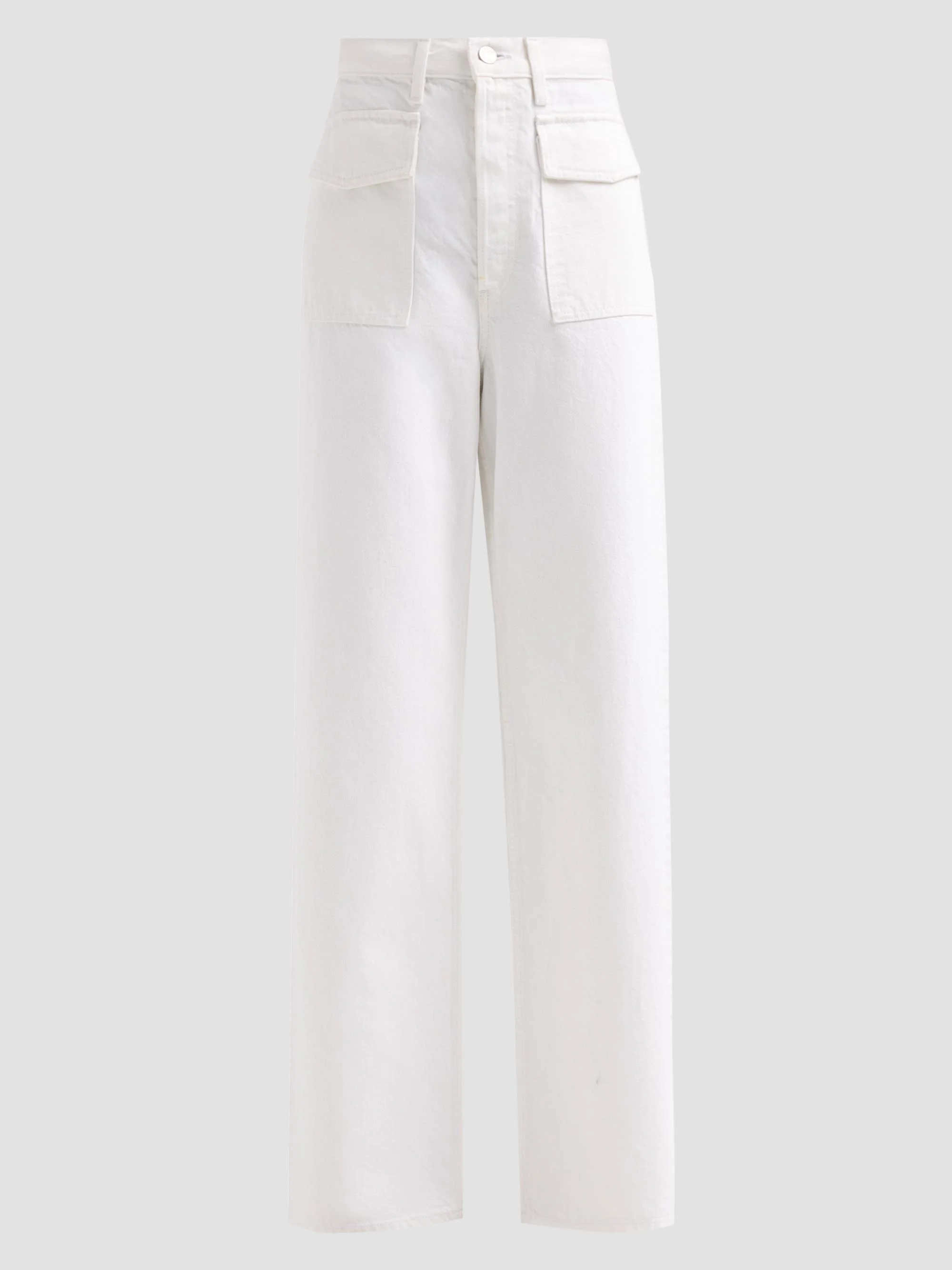 Women's The Collegiate Flap Pocket Jeans - White - 1