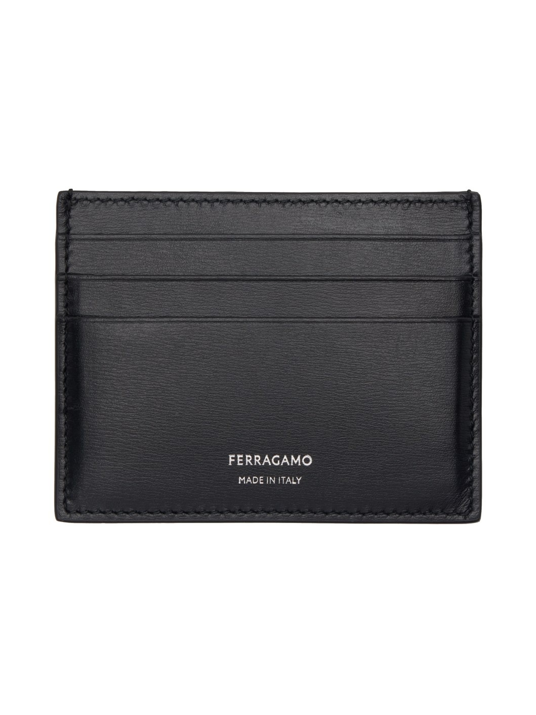 Black Leather Card Holder - 1