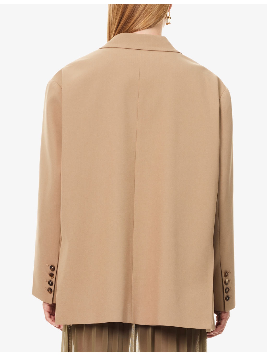 Bea Single-Breasted Stretch-Woven Blazer - 4