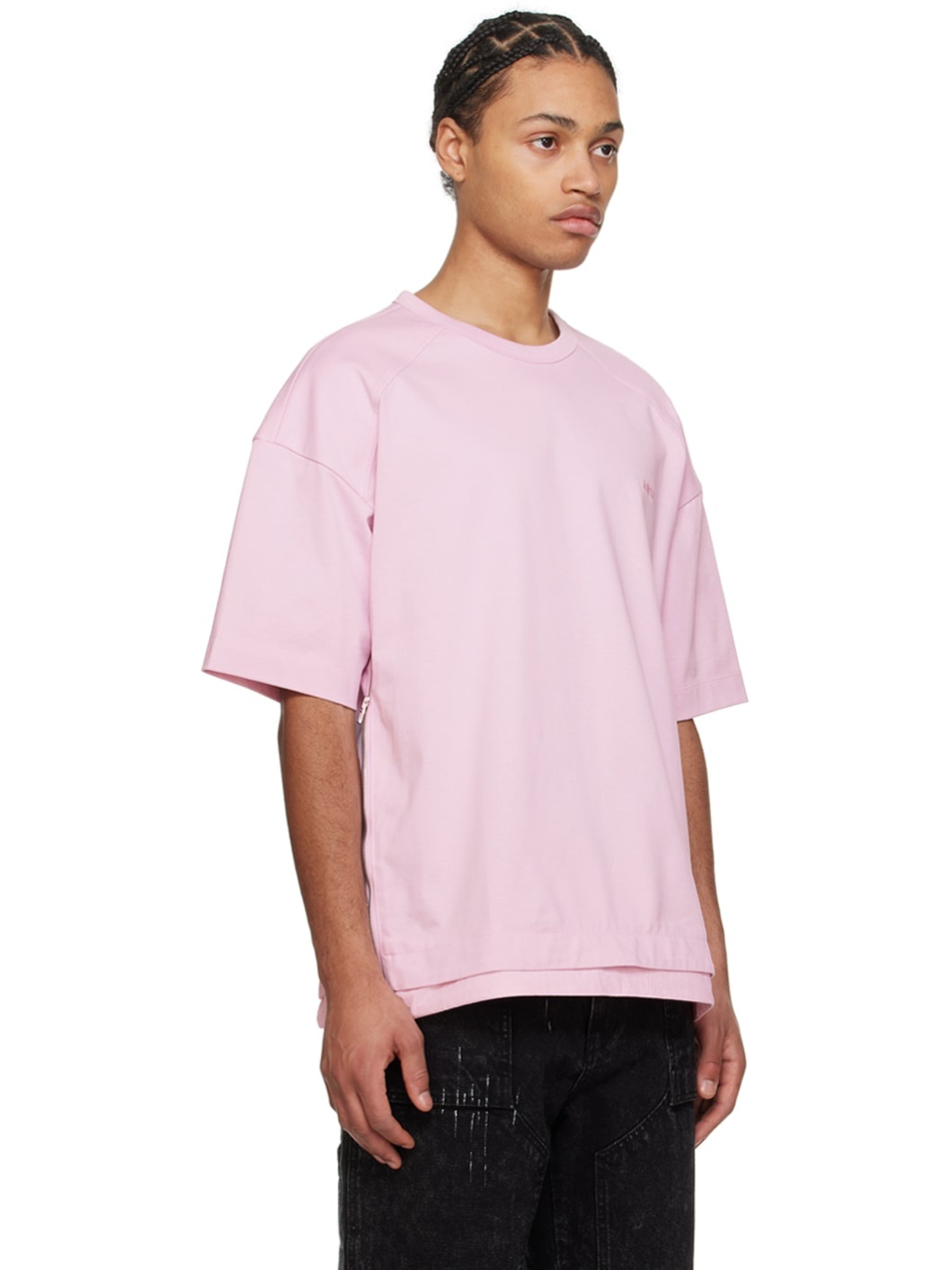 Pink Side Zip T-Shirt - 2