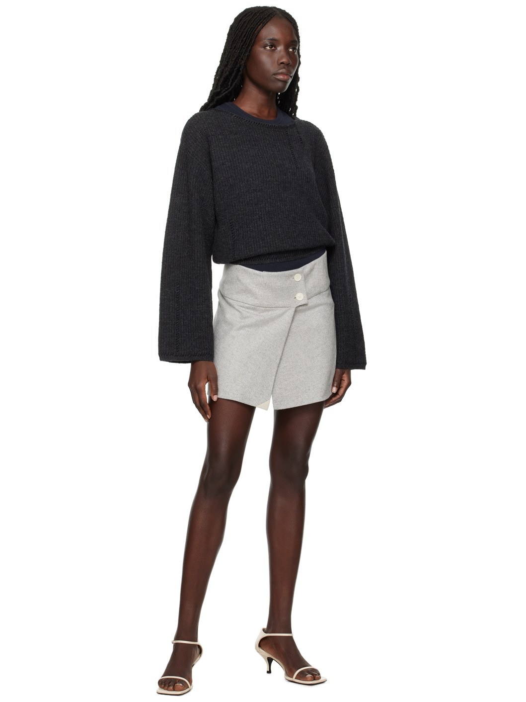 Gray Trento Miniskirt - 4