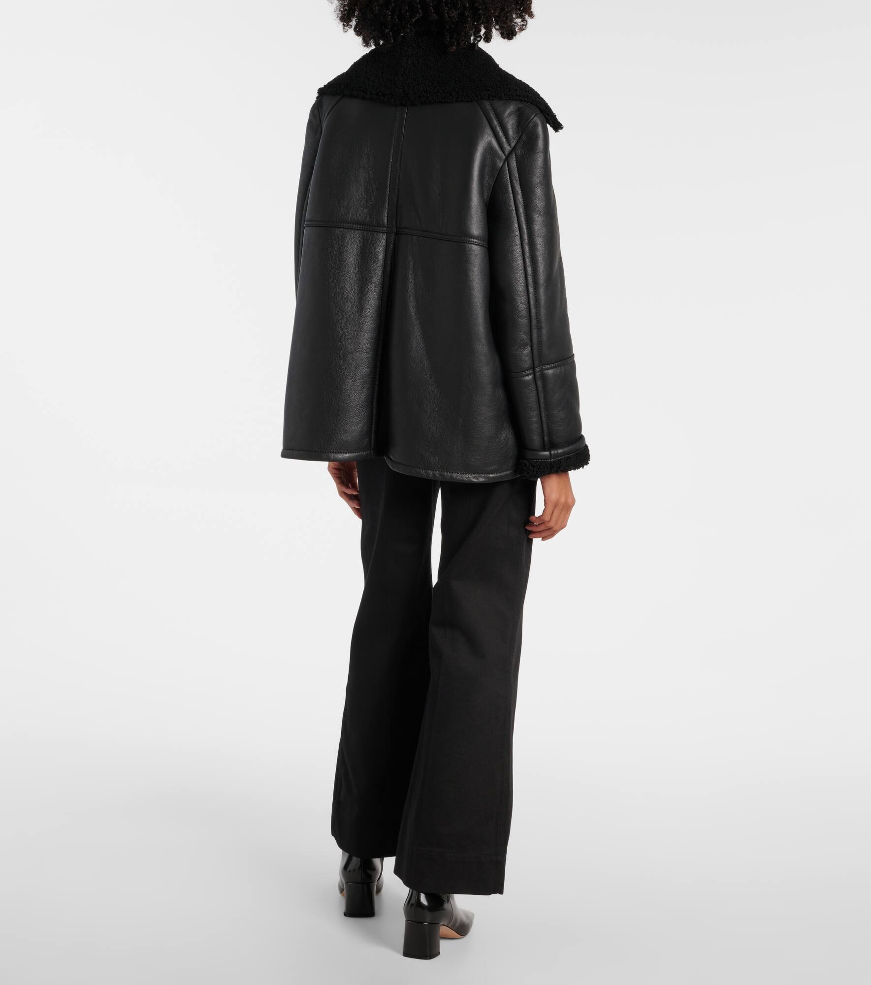 Shearling peacoat - 3