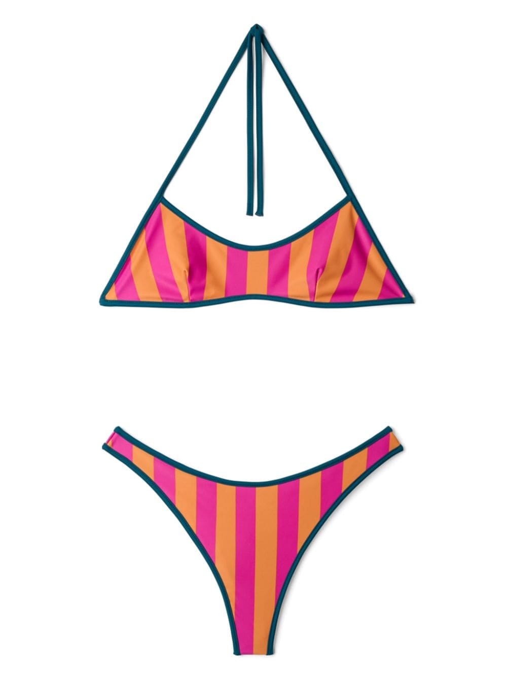reversible striped bikini set - 2