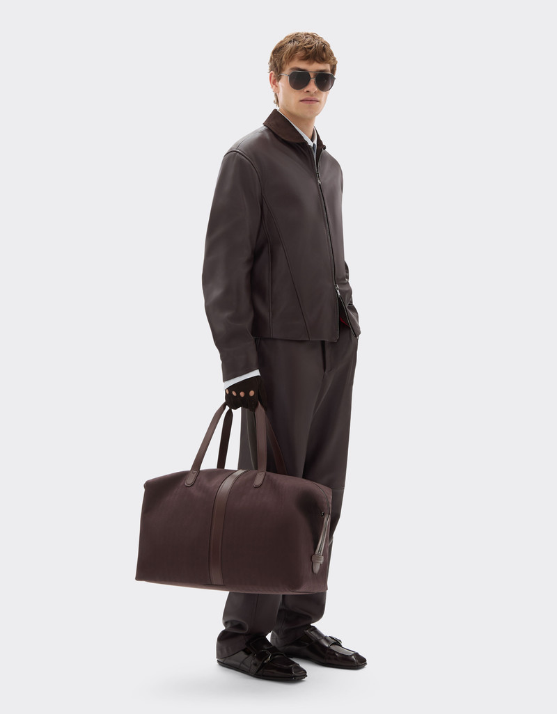 Ferrari Q-Cycle® jacquard duffle bag with Cavallino pattern outlook