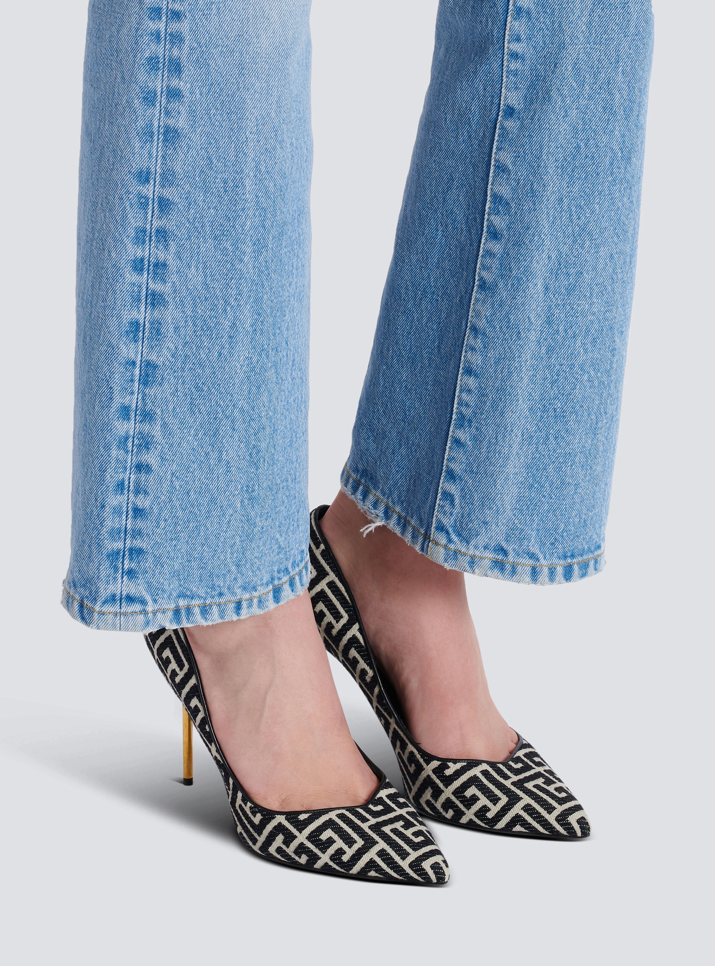 Ruby stilettos with jacquard monogram - 8
