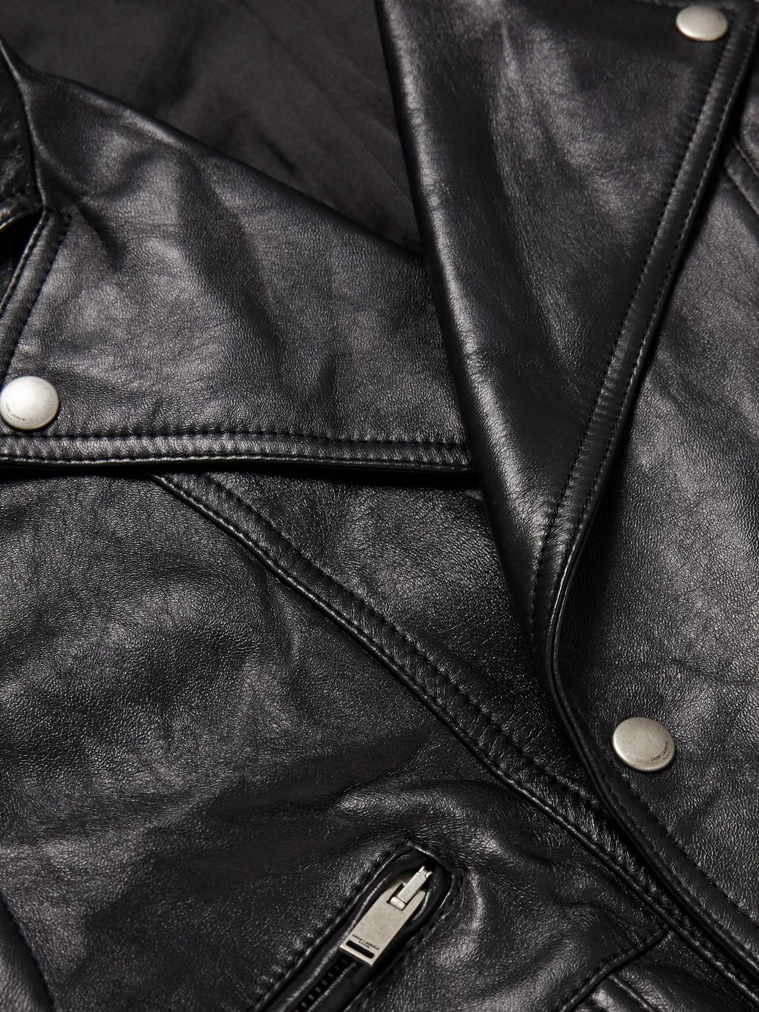 Leather Biker Jacket - 7