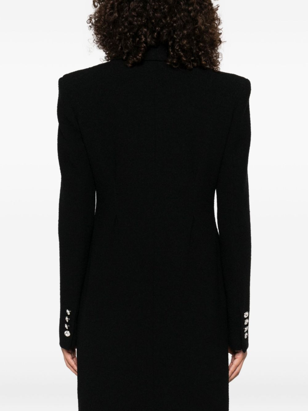 jewel-buttoned coat - 4