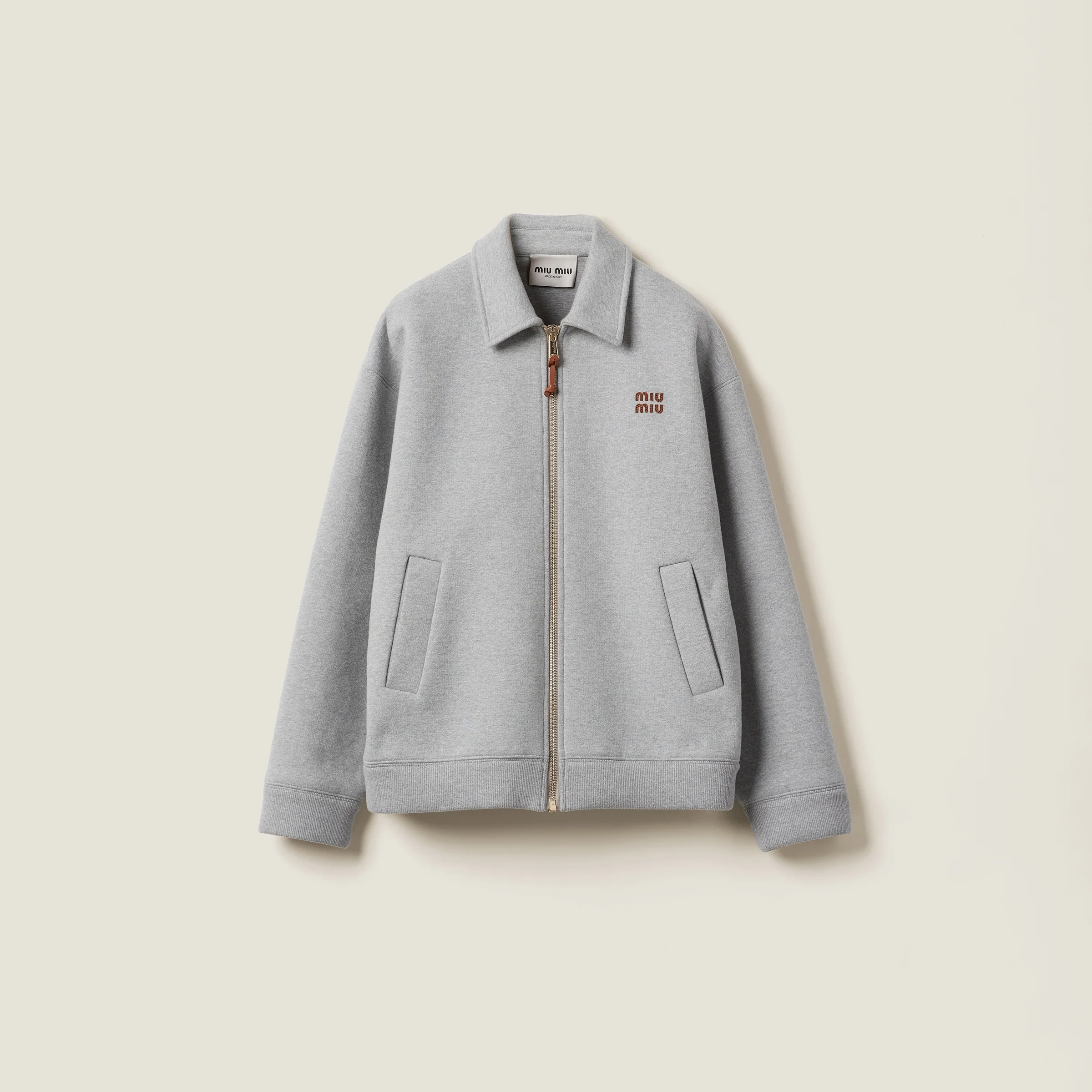 Jersey blouson jacket - 1