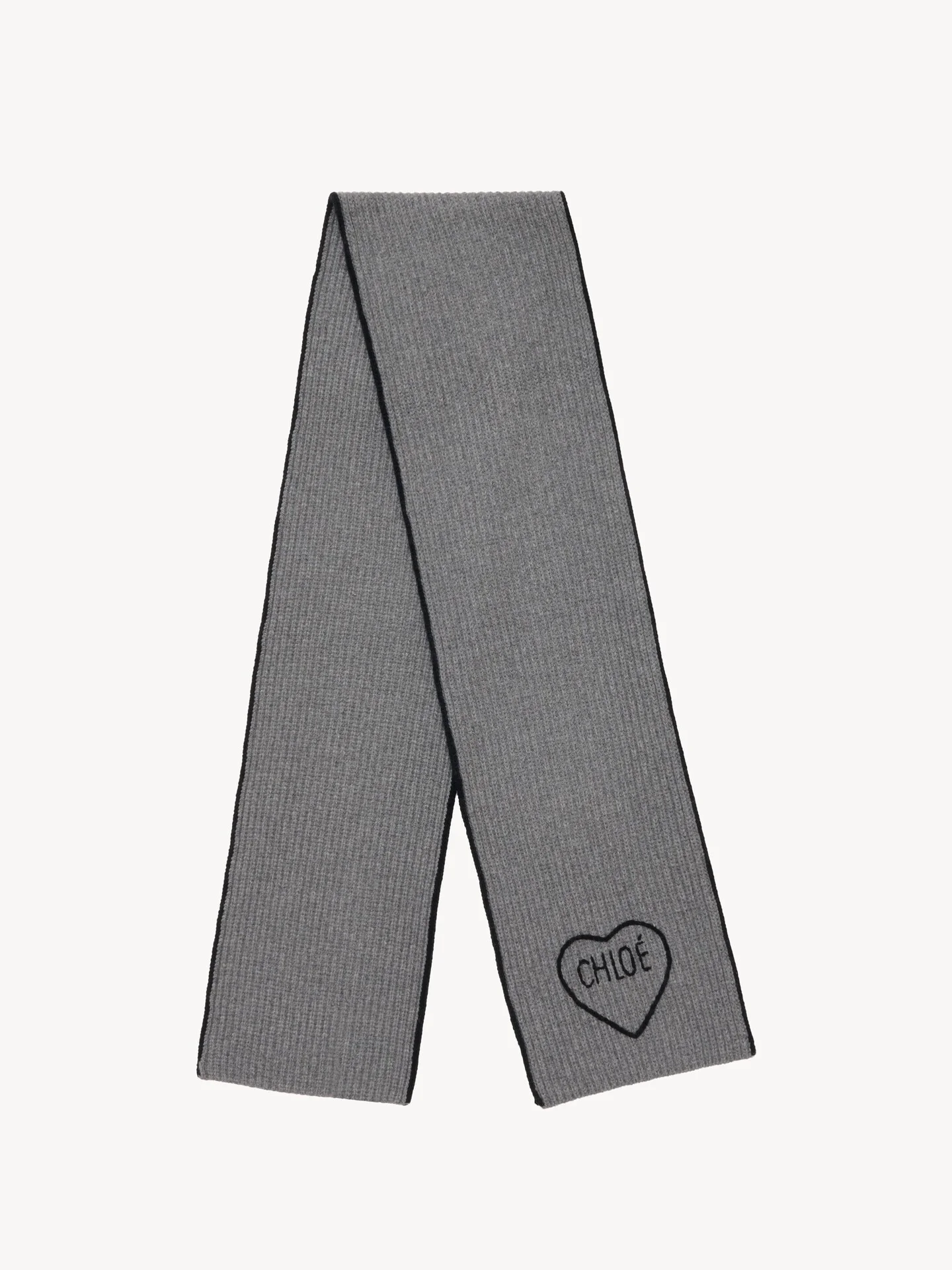 THE CHLOÉ ENCOEUR SCARF IN WOOL & CASHMERE - 1