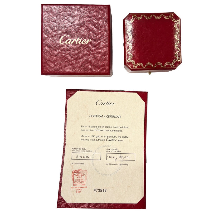 Pre-Owned Cartier Love Diamond Wedding Band in 18KT White Gold 0.19 CTW - 4