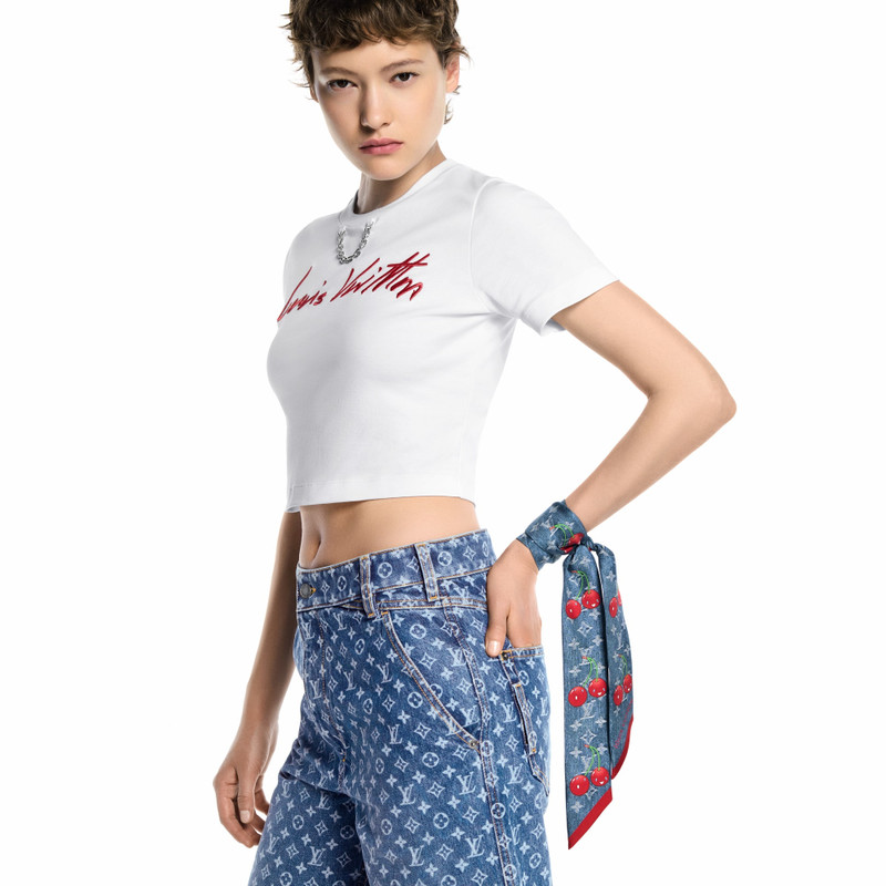 LV x TM Denim Cerise Bandeau 5