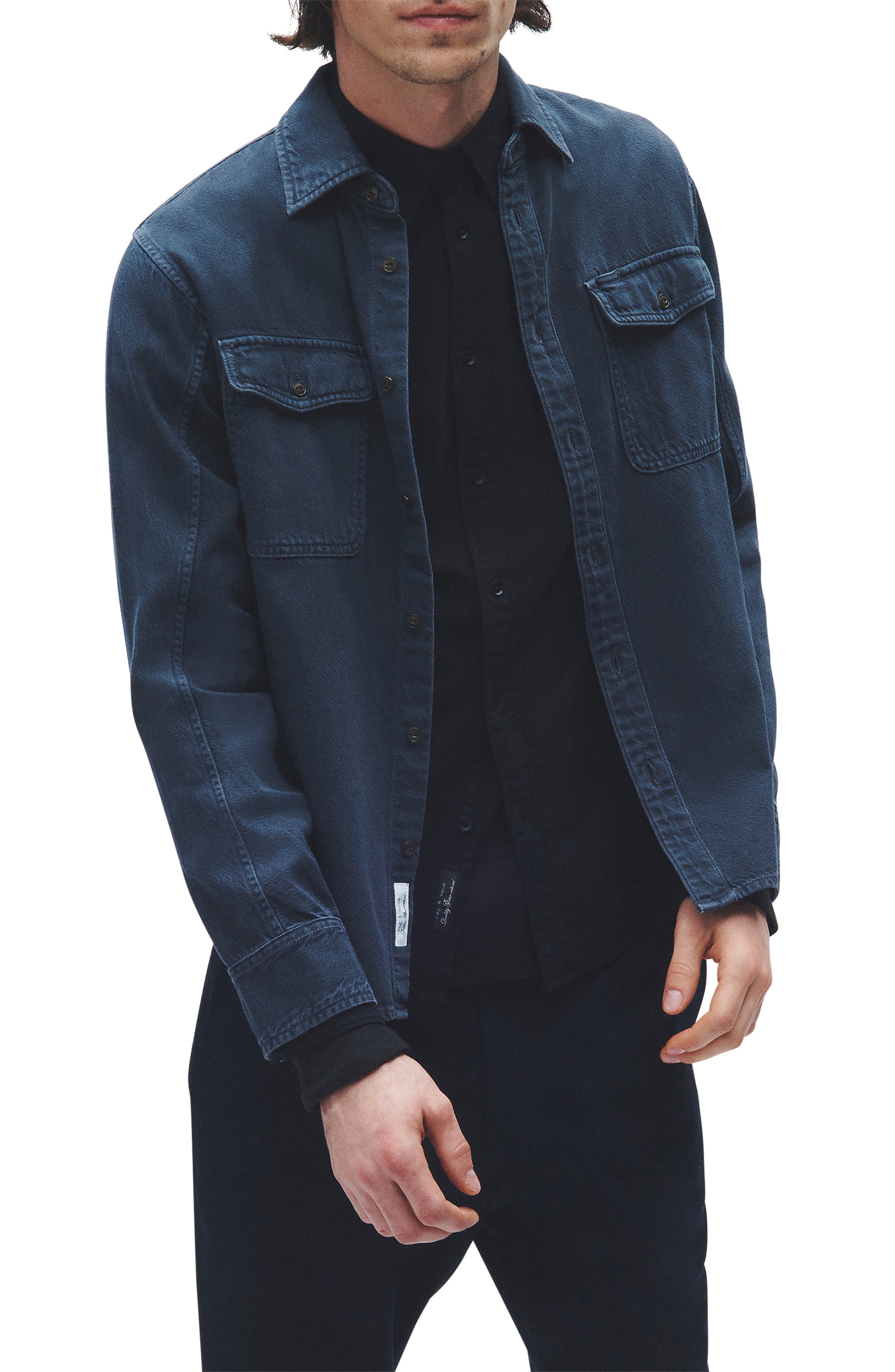 Jack Engineered Denim Button-Up Shirt - 1