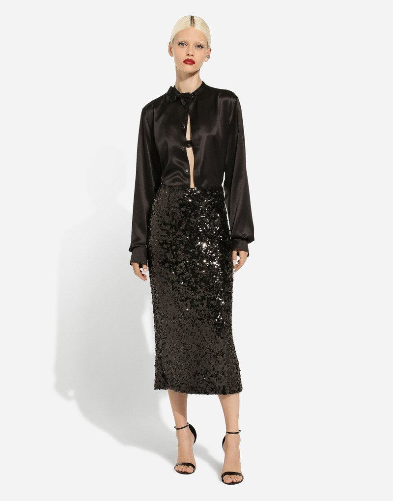 Dolce & Gabbana Sequined calf-length skirt outlook