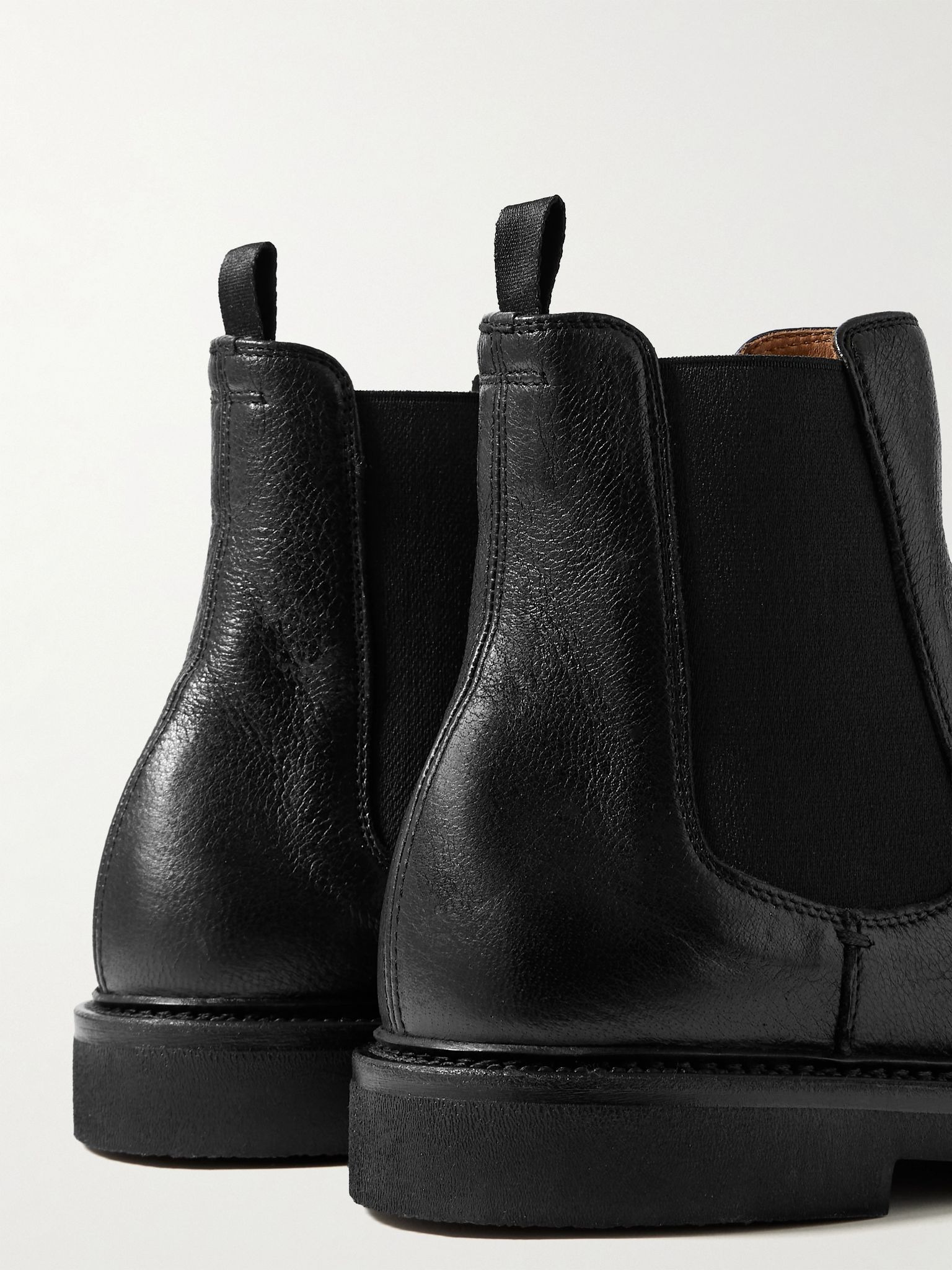 Hopkins Flexi 204 Glossed Deerskin Chelsea Boots Black - 5
