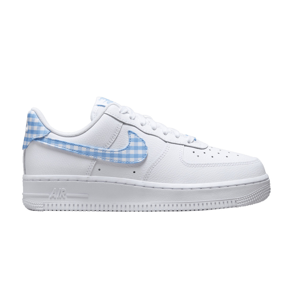 Wmns Air Force 1 '07 Essential 'University Blue Gingham' - 1