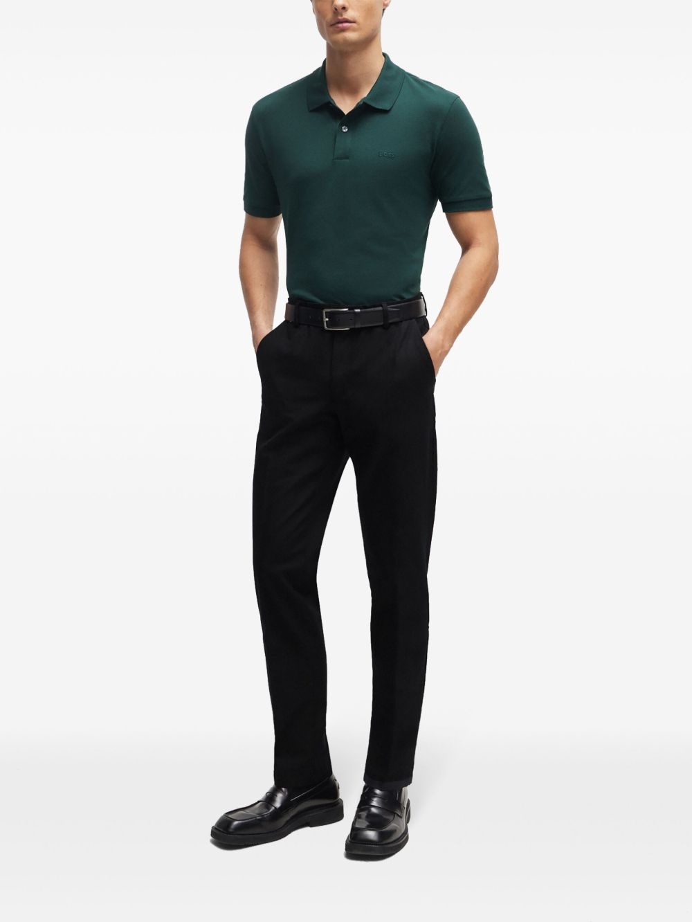 logo-embroidered polo shirt - 2