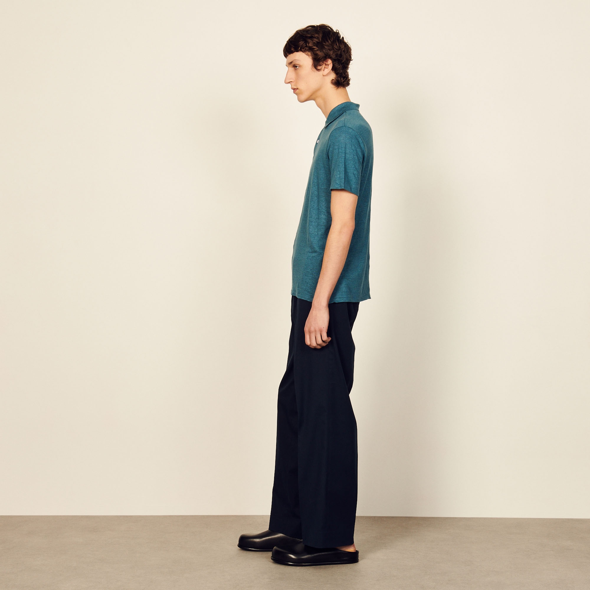 Linen polo shirt - 4