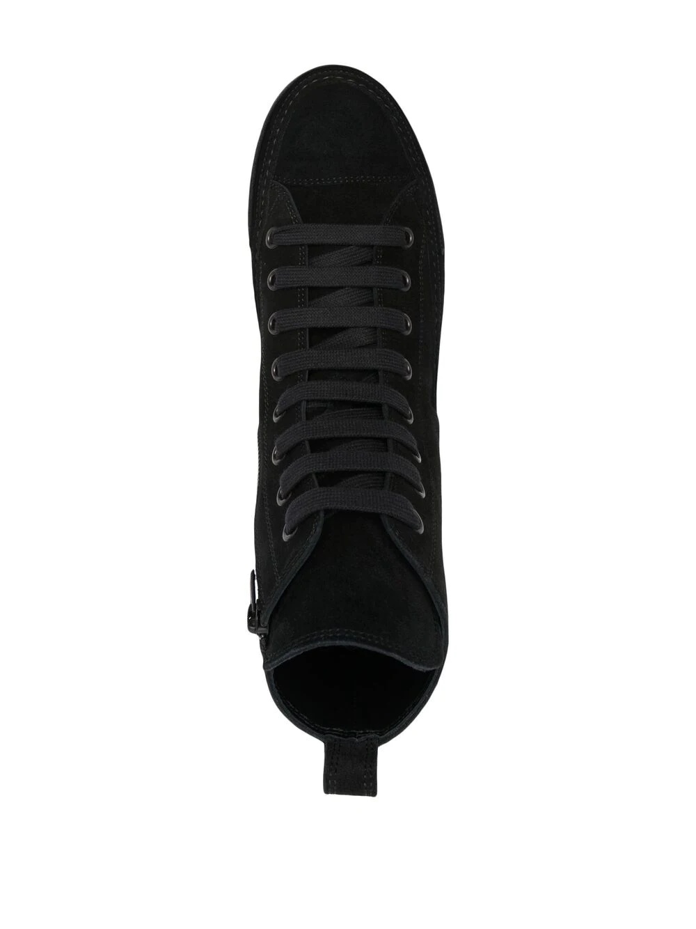 high-top leather sneakers - 4