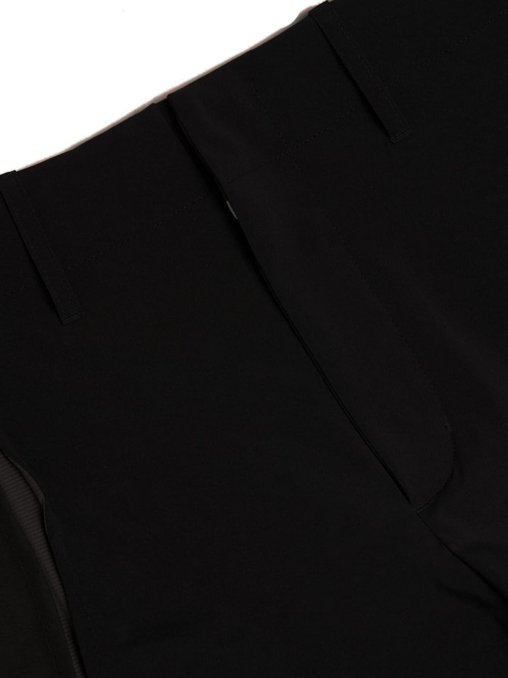 layered-design tapered trousers - 4
