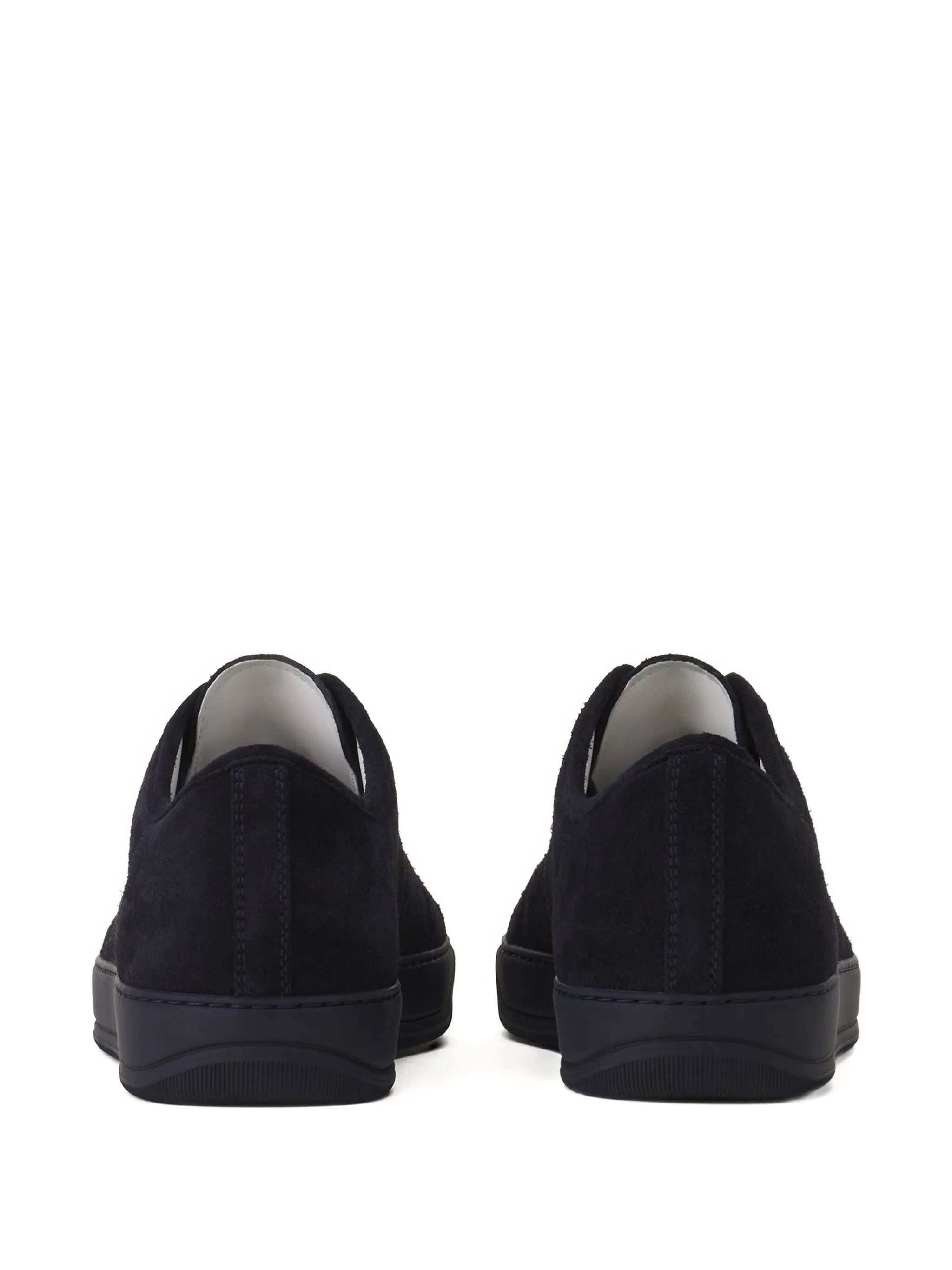 Lanvin Suede Leather Cap-toe Sneakers - 2