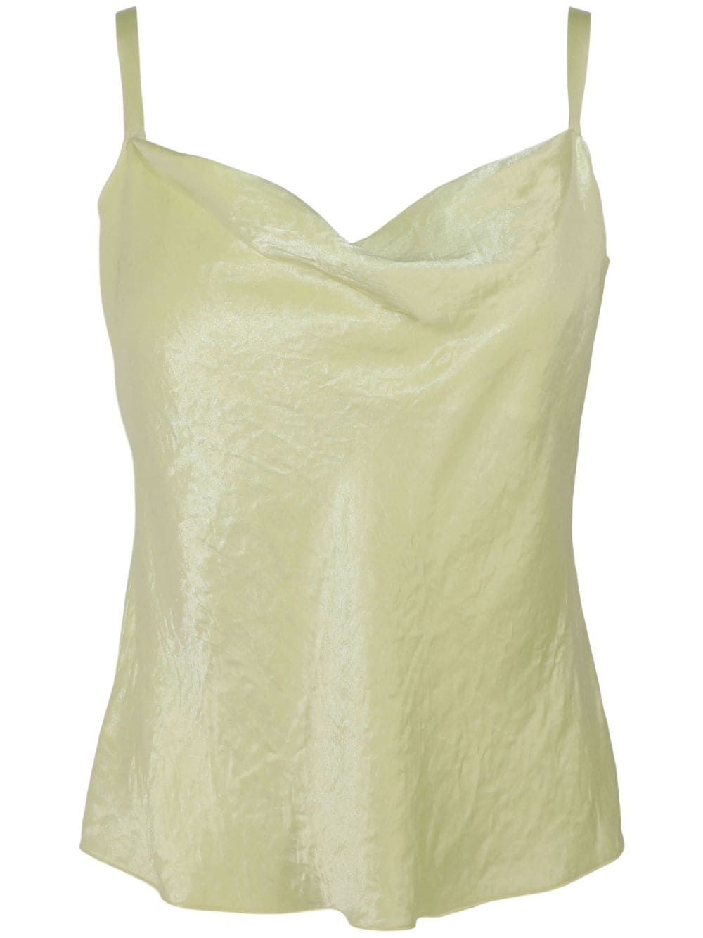 cowl-neck sleeveless top - 1