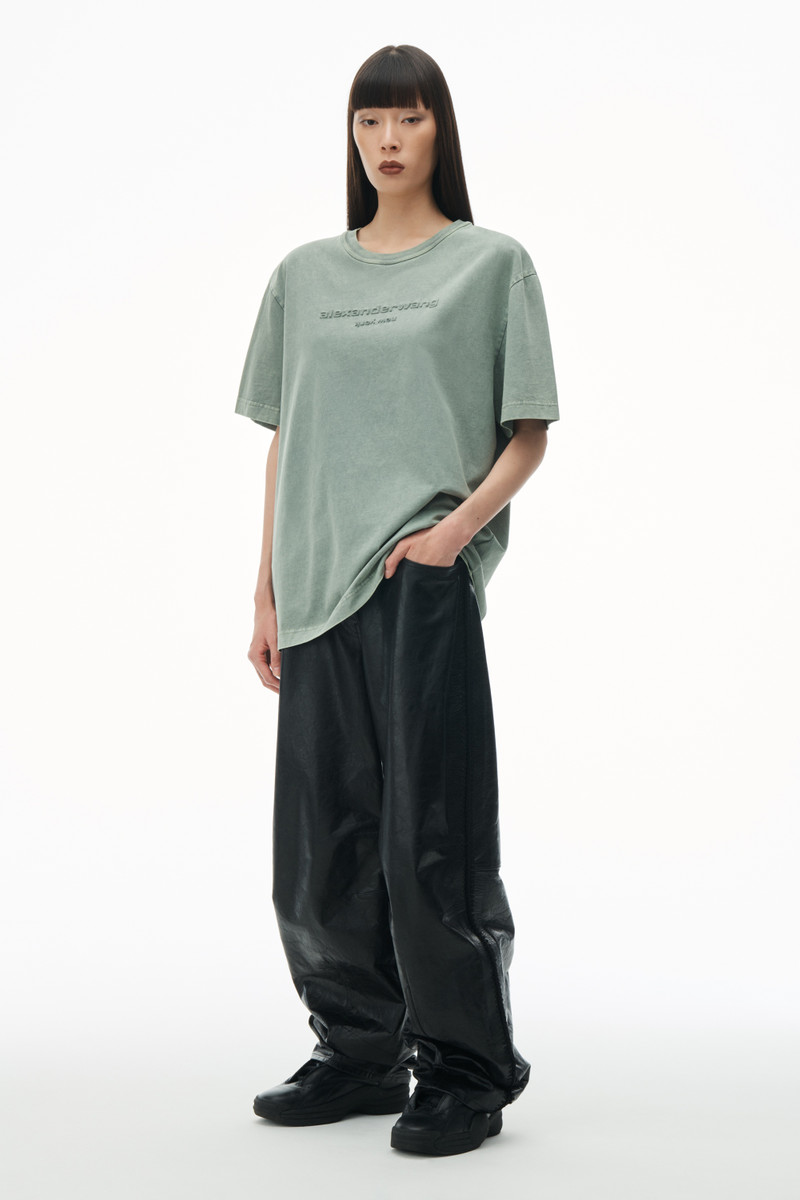 Alexander Wang Acid Wash Tee in Cotton Jersey outlook