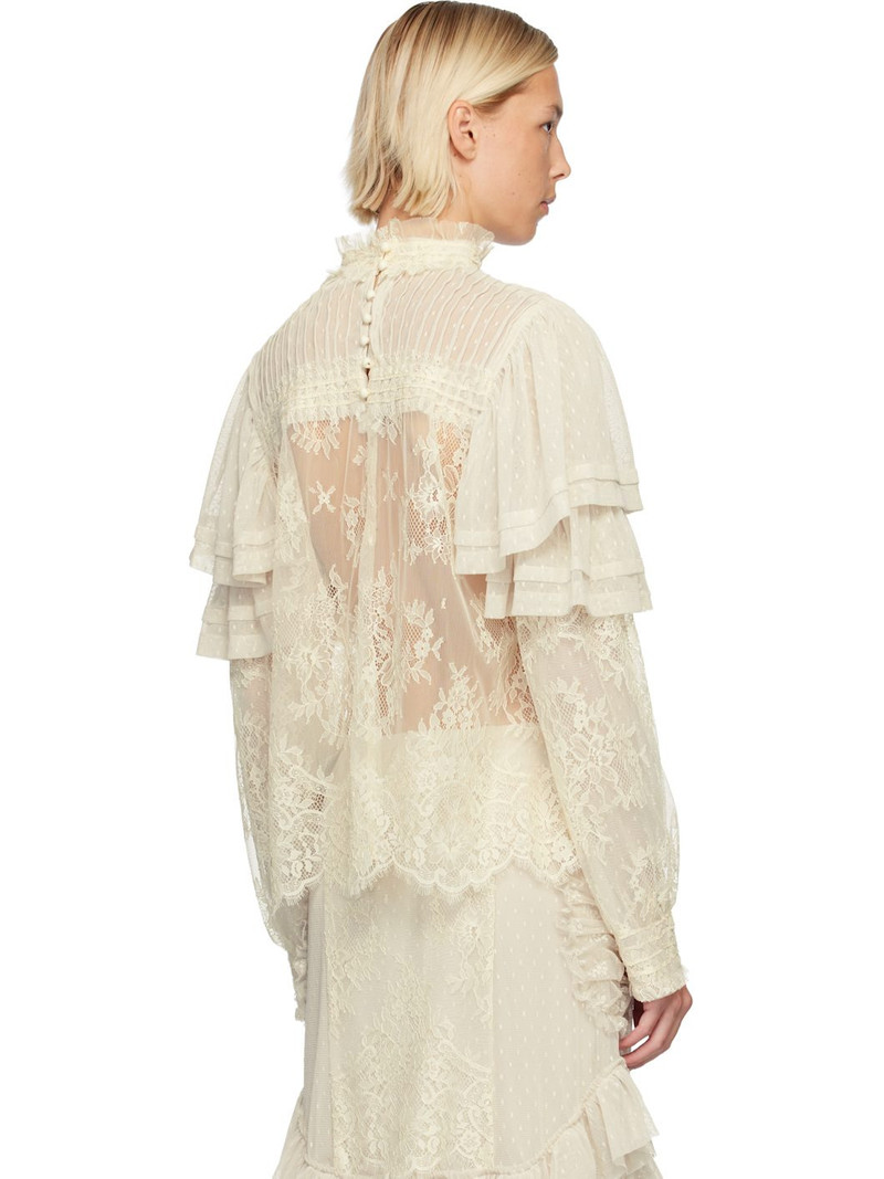 Off-White Victorian Lace Blouse 3