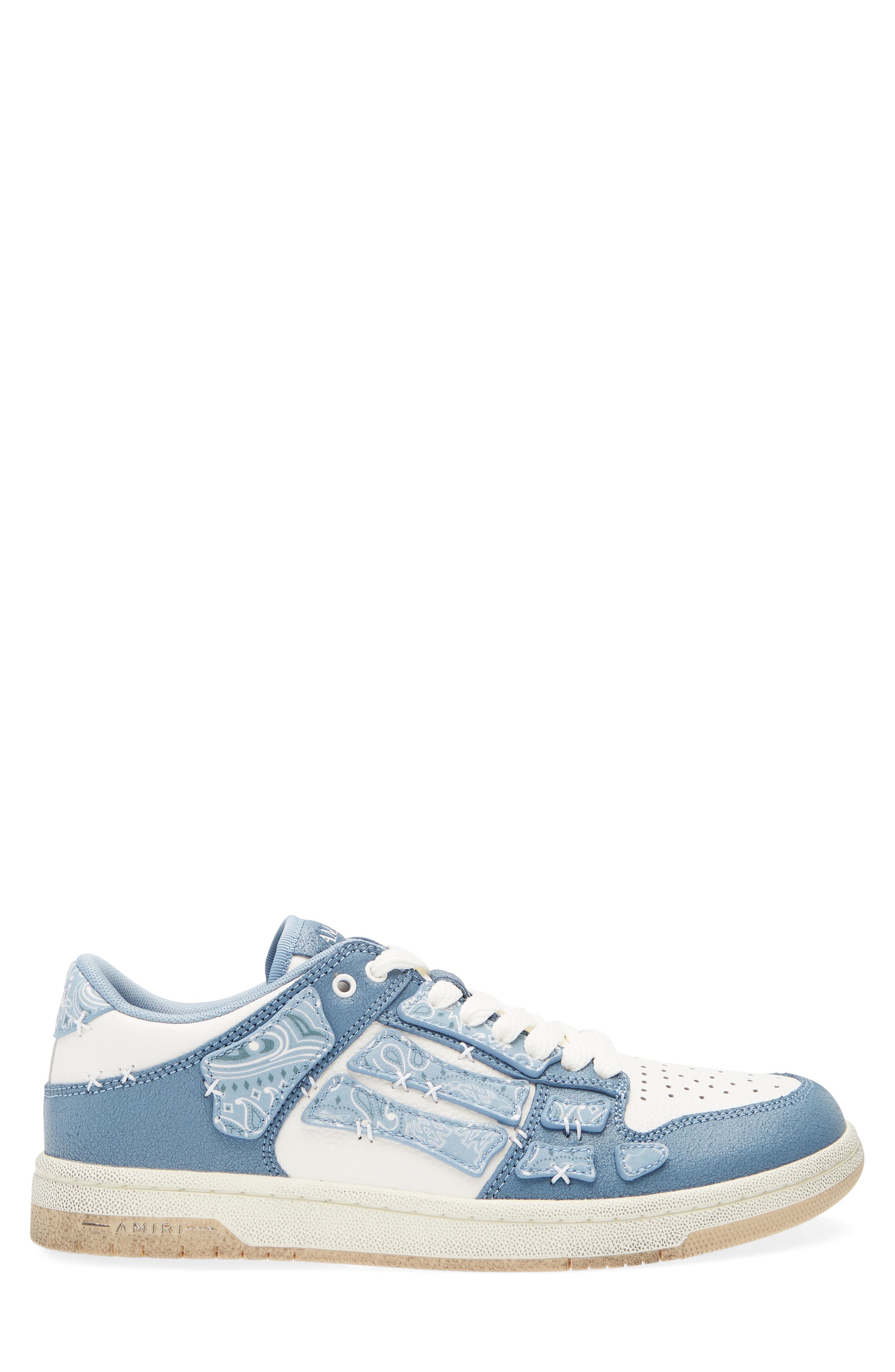AMIRI Bandana Skeleton Low Top Sneaker in Ashley Blue at Nordstrom - 3
