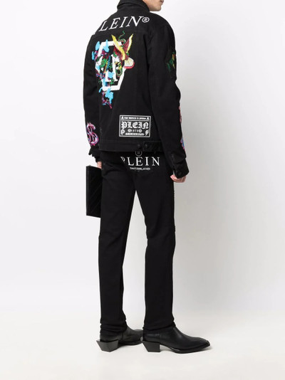 PHILIPP PLEIN straight-cut denim jeans outlook