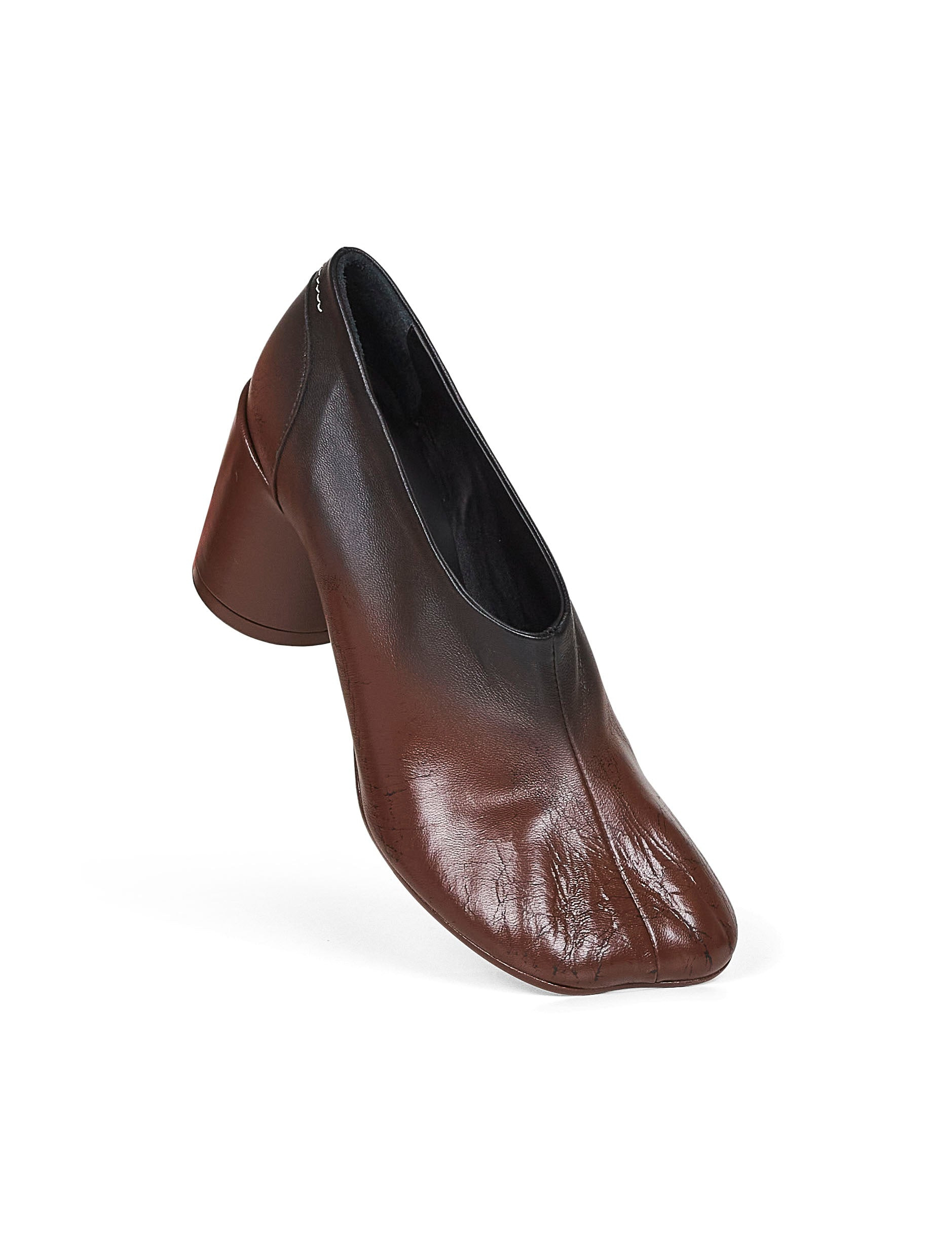 Brown gradient leather anatomic pumps - 4
