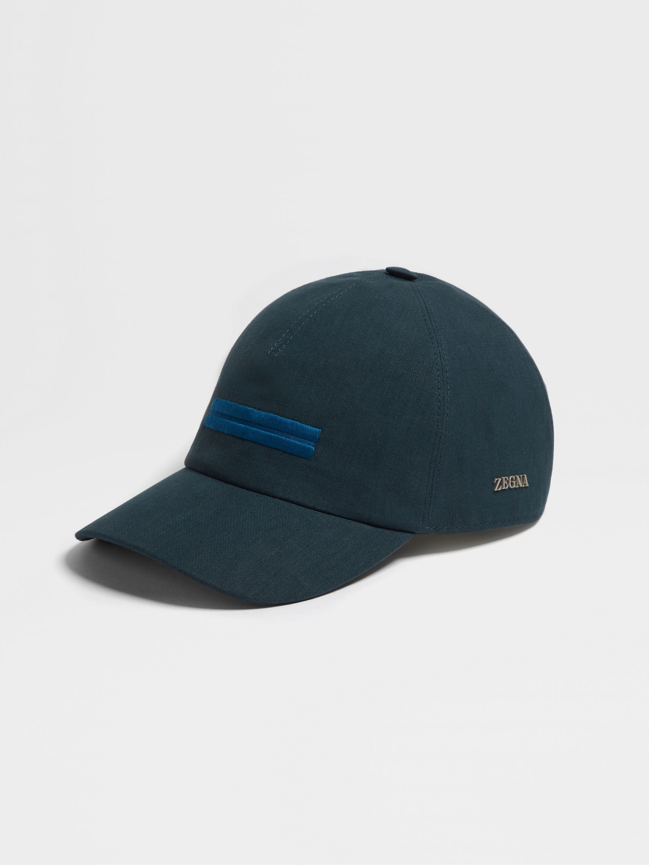 TEAL BLUE OASI LINO BASEBALL CAP - 1