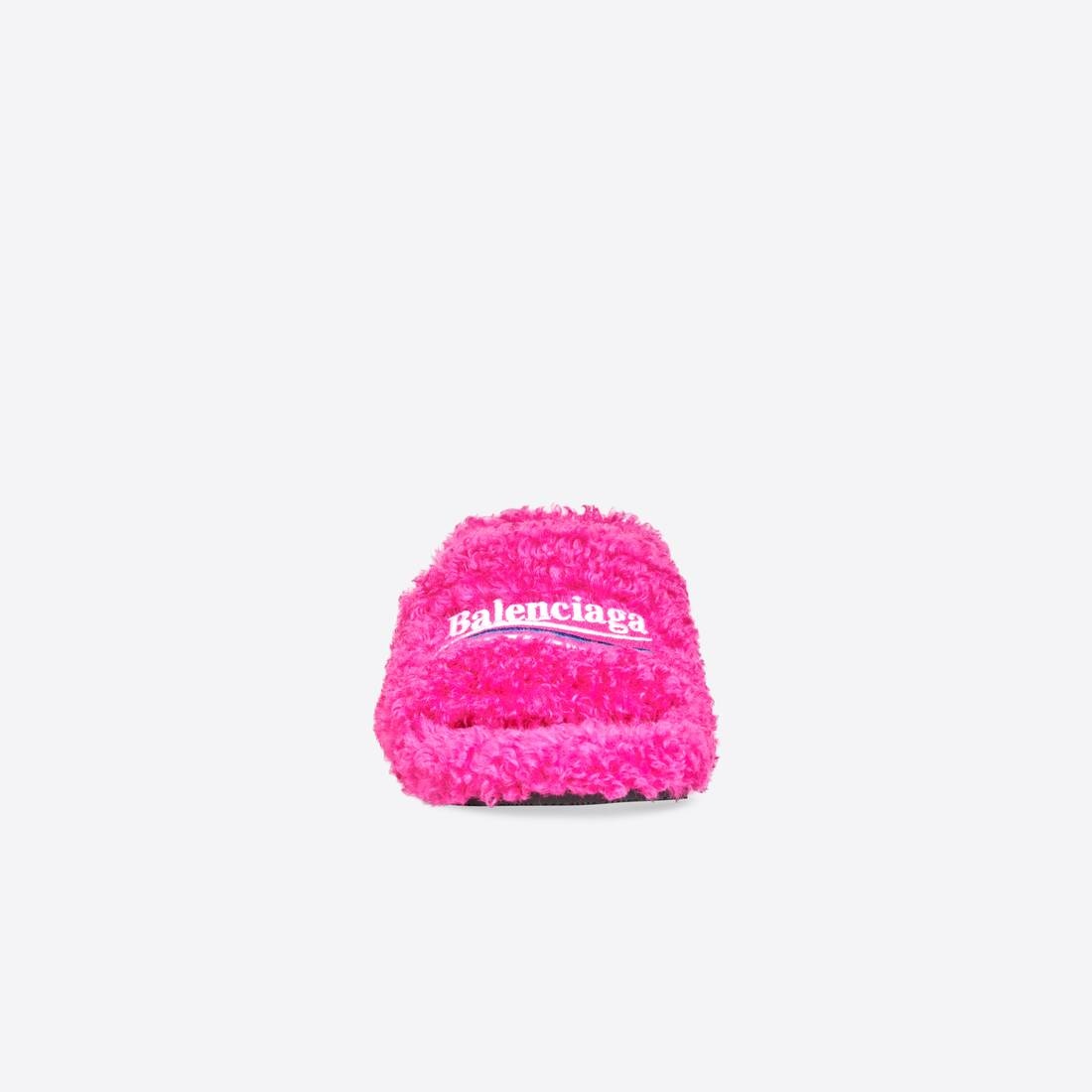 Women's Furry 80mm Sandal  in Pink - 3