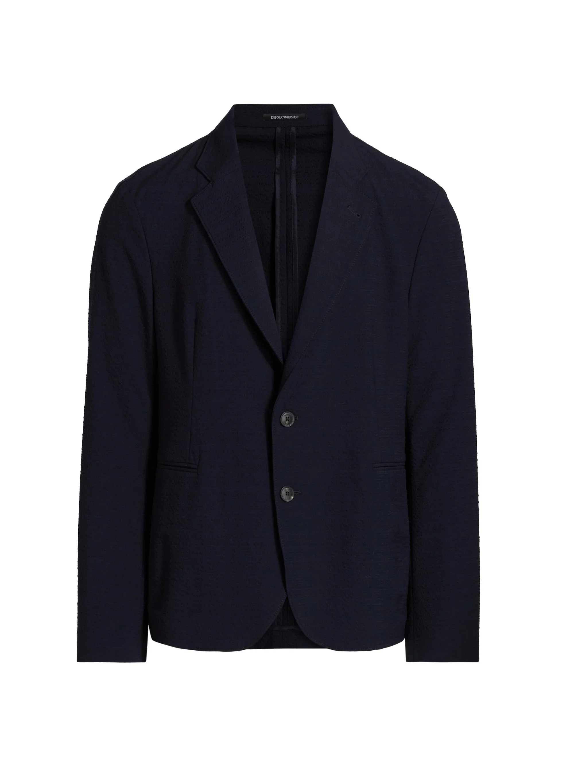 Men's Soft Seersucker Blazer - Navy - 1