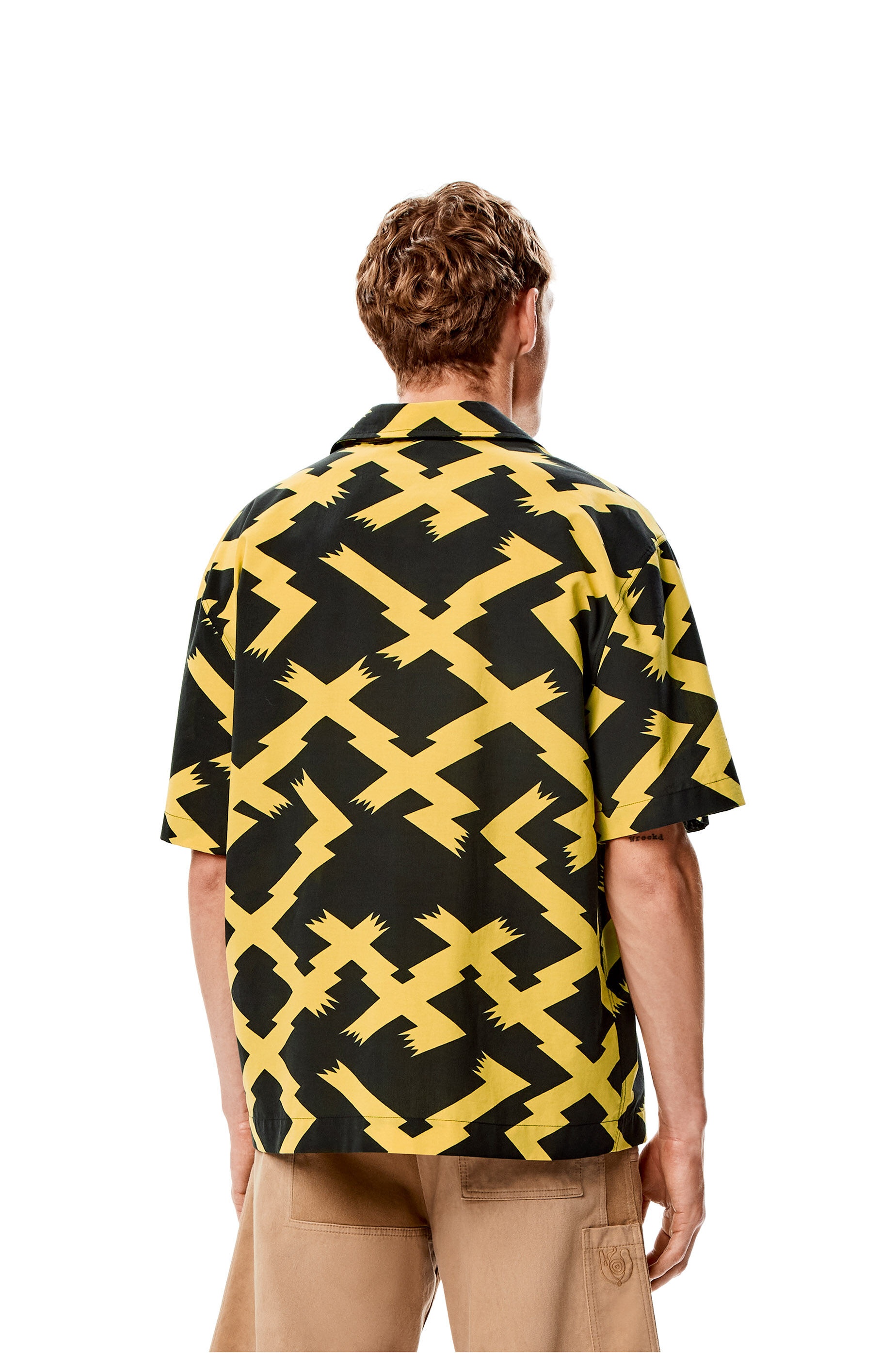 Allover print shirt in cotton - 4
