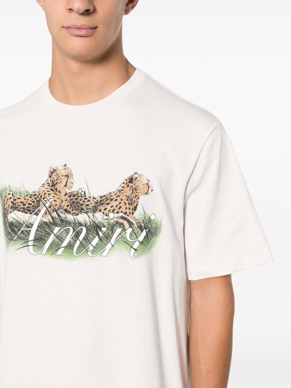 Cheetah Logo-print cotton T-shirt - 5